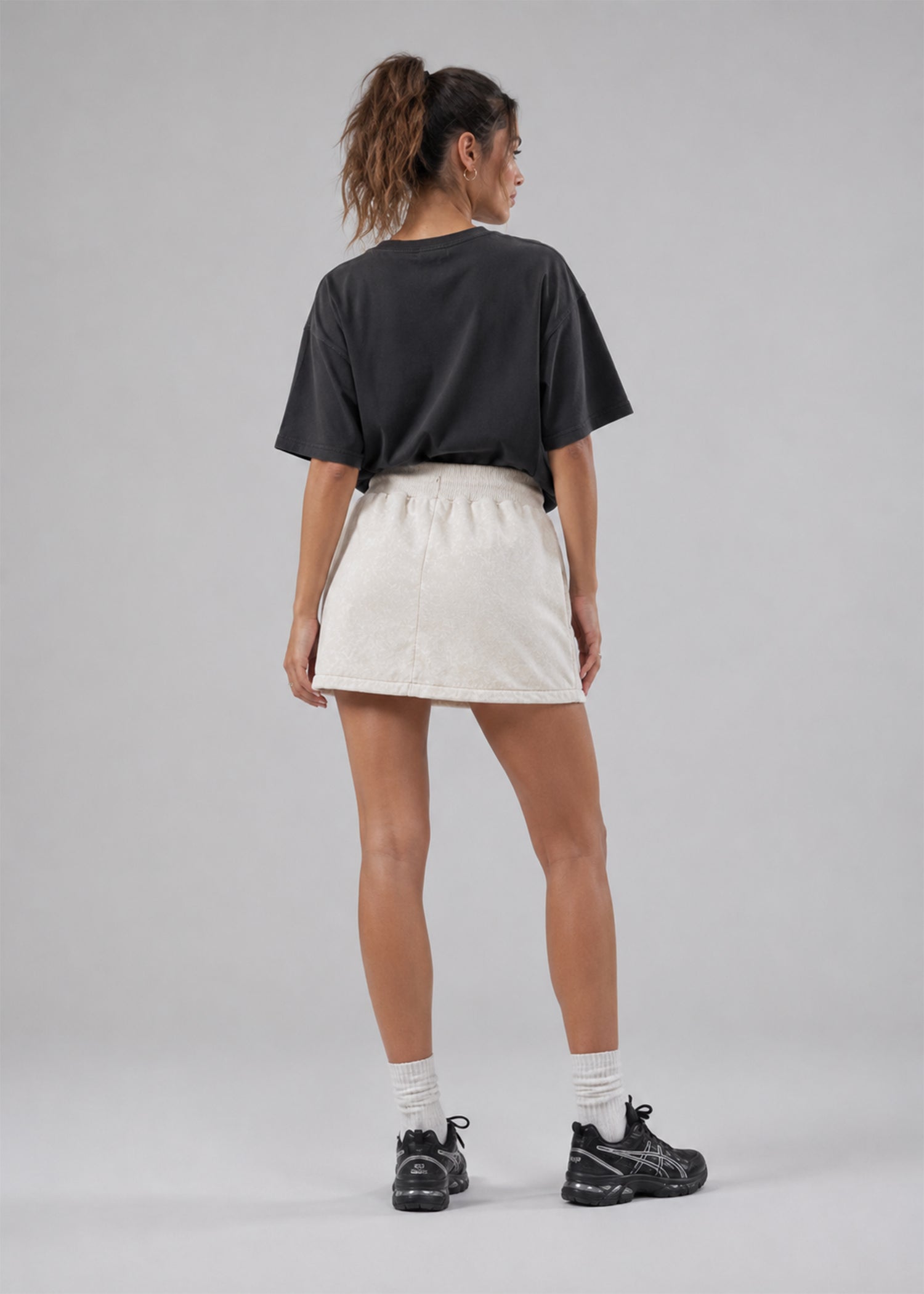 terry Skirt in Ivory