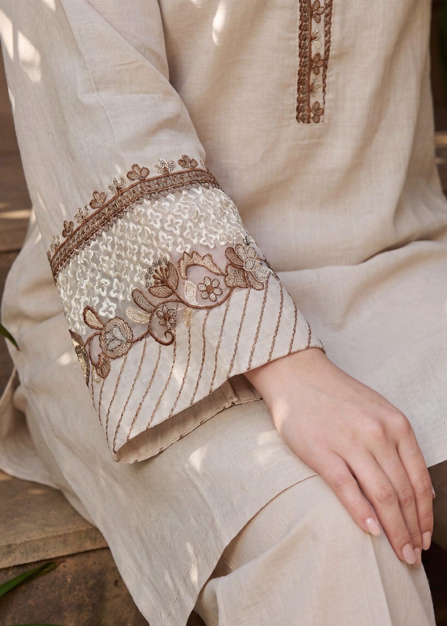cotton Co Ord Sets in Ivory