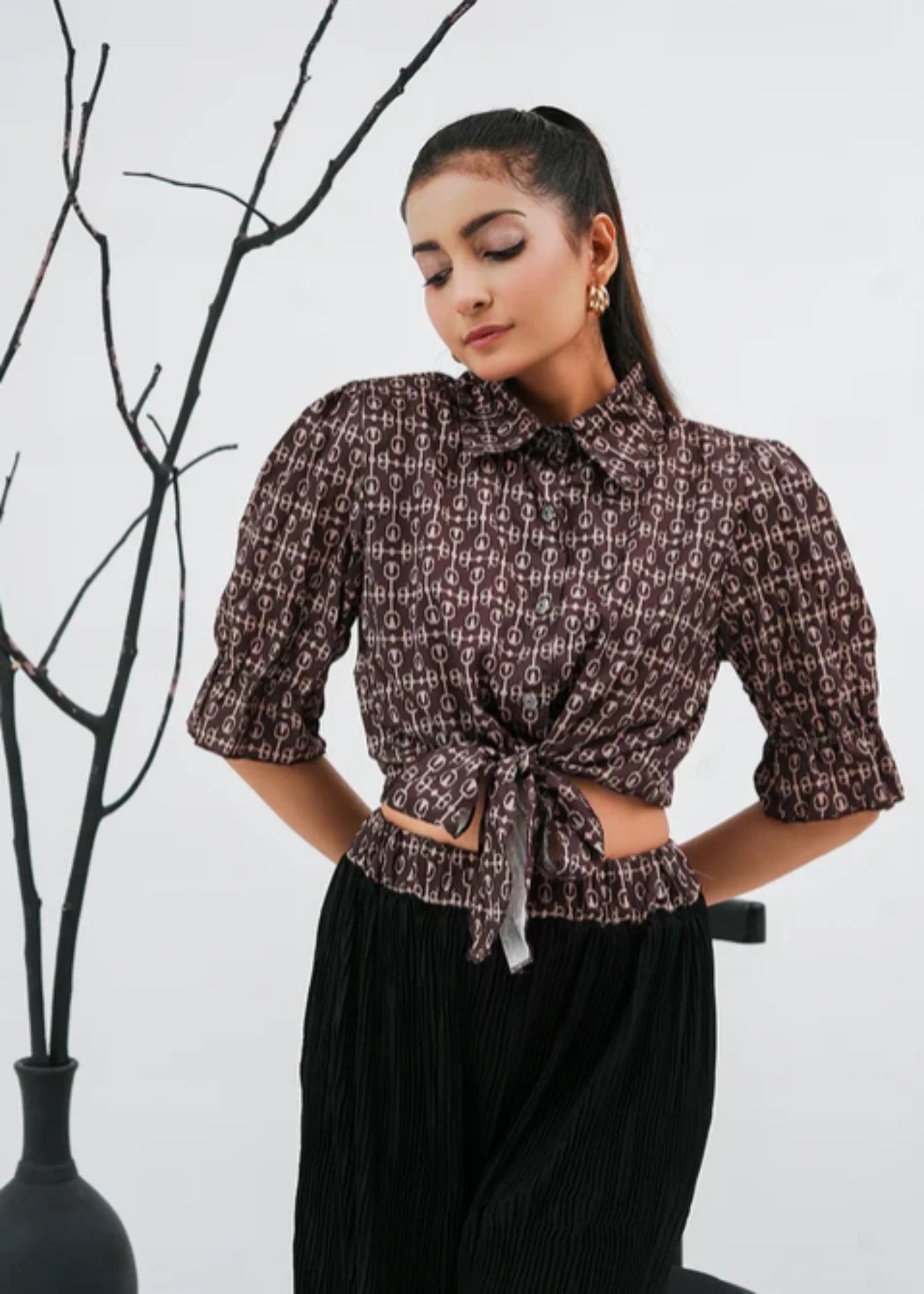 chiffon Co Ord Sets in Brown