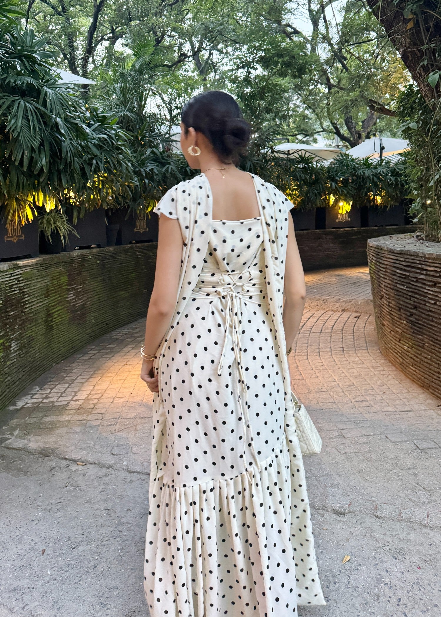 chiffon Dress in White