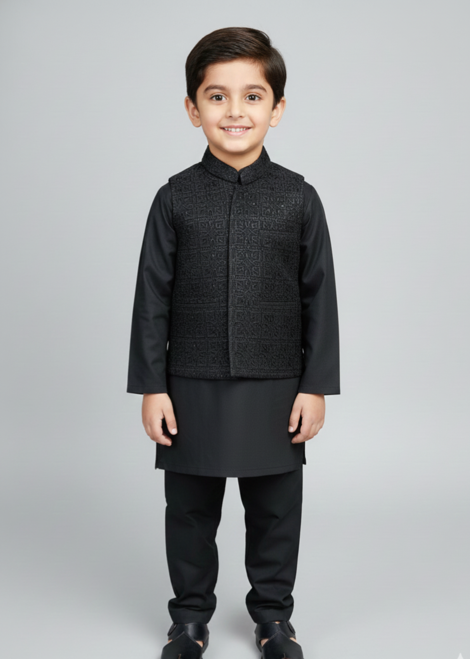 suiting Waistcoat in Matte black