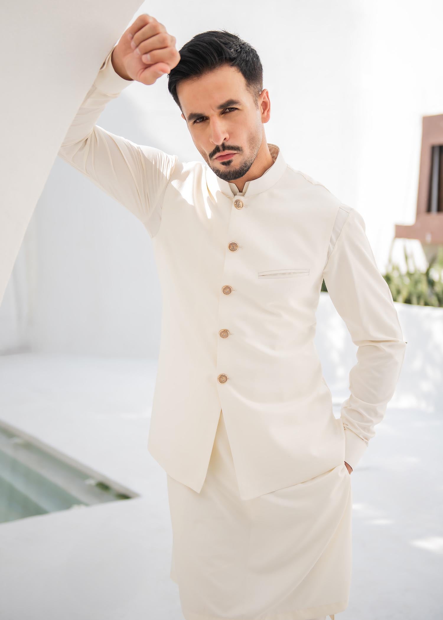 boski Waistcoat in Cream