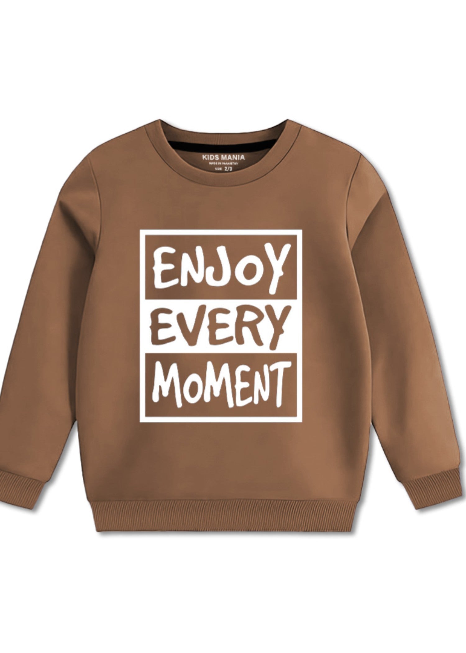 fleece Sweatshirt in Hazelwood brown