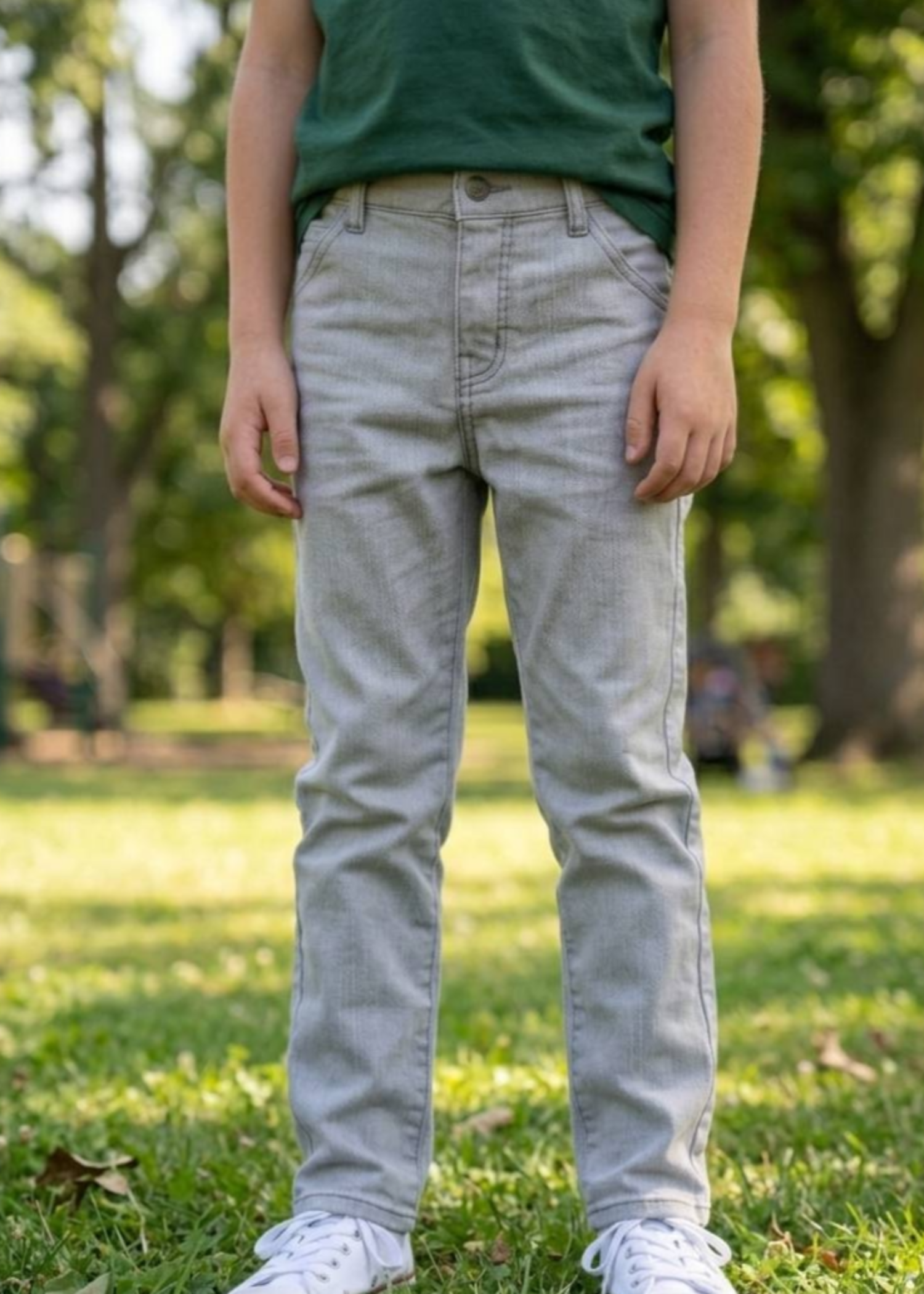 cotton Pants in Grey