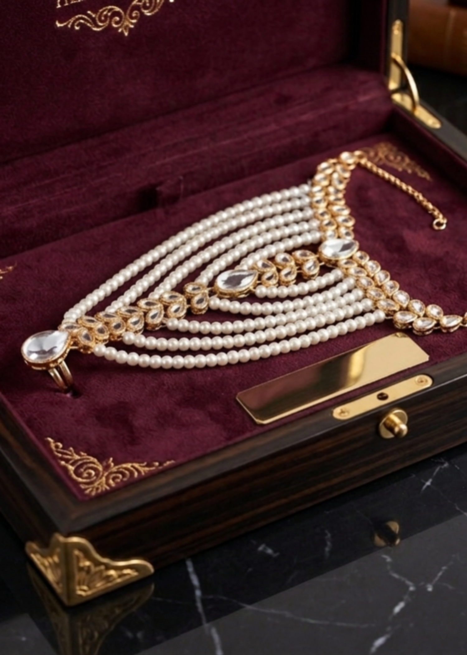 Bracelet in Pearl white Color by - Trendy Women Bracelet VIM0410