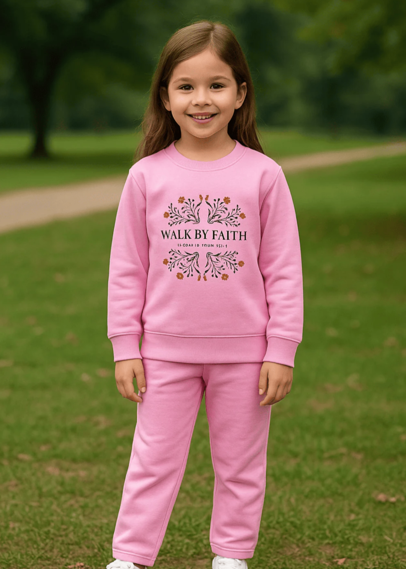polycotton Sweatshirt in Blush pink
