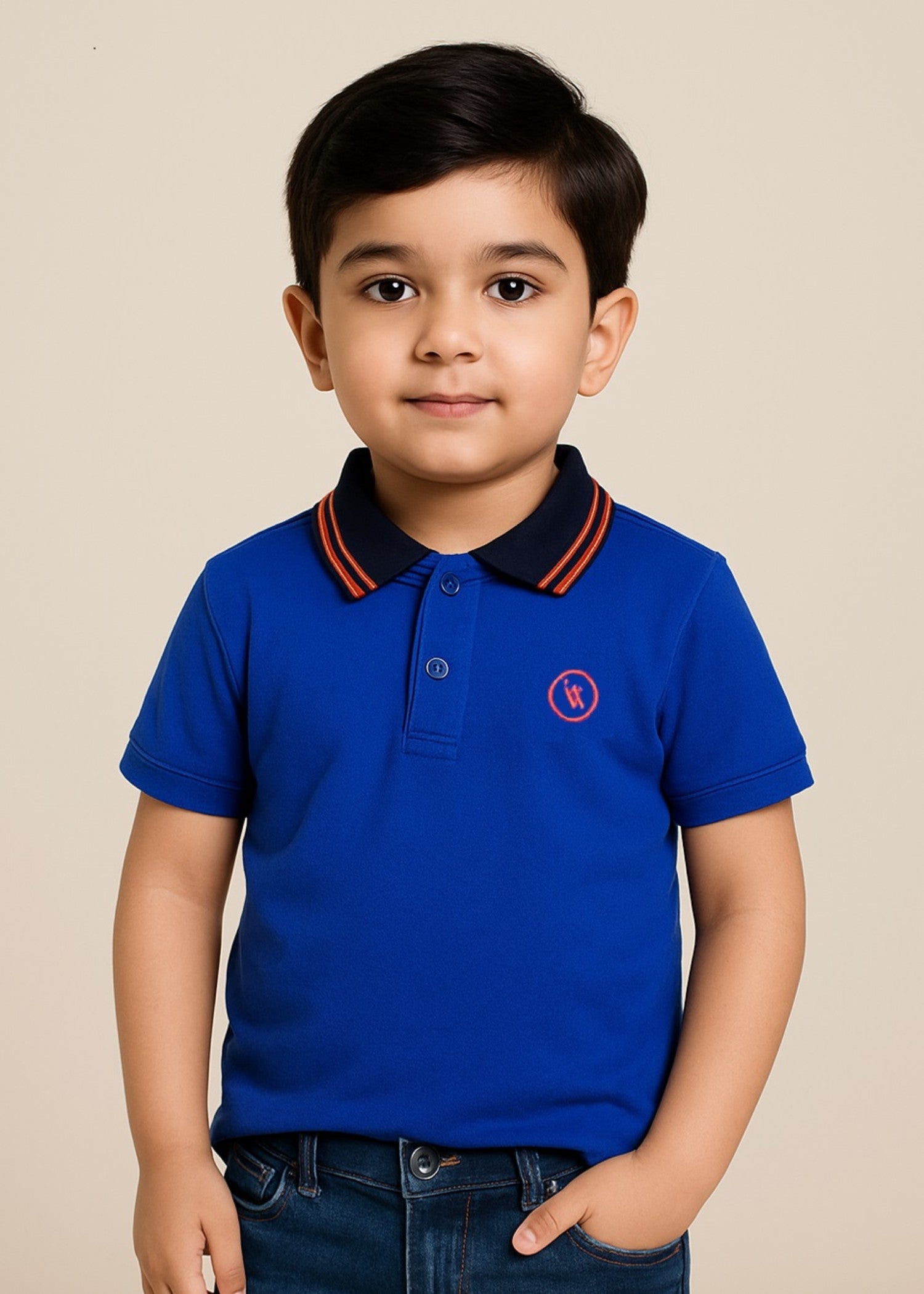 porque/pique Polo Shirt in Royal blue