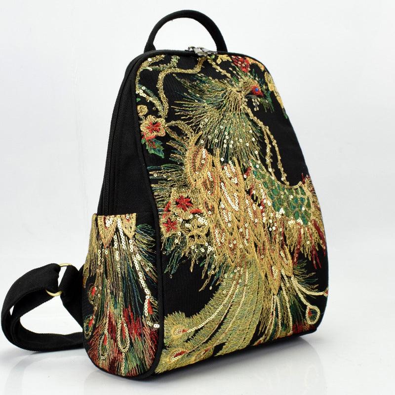 New Ethnic Embroidered Canvas Women's Bag