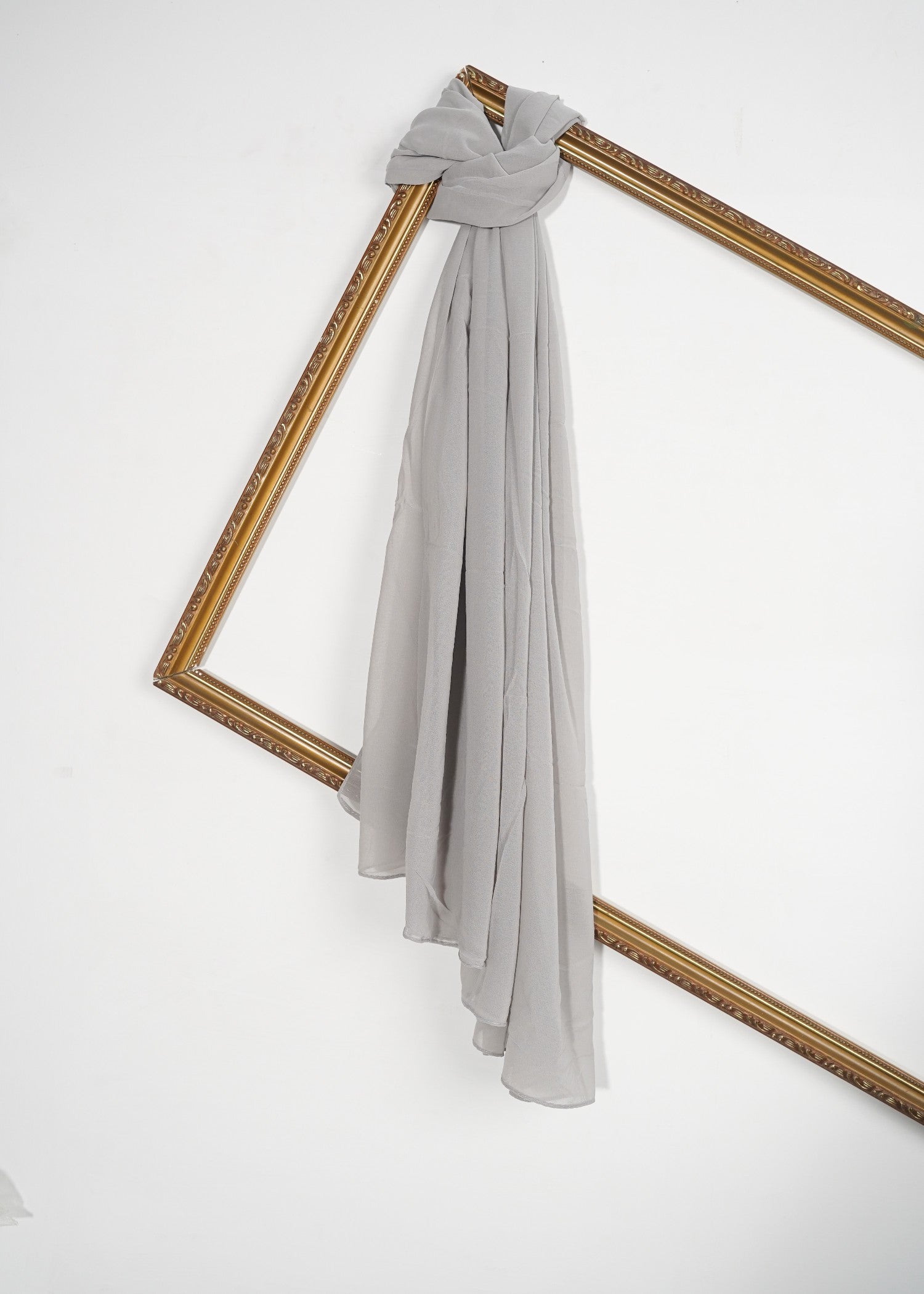 chiffon Hijab in Ash grey