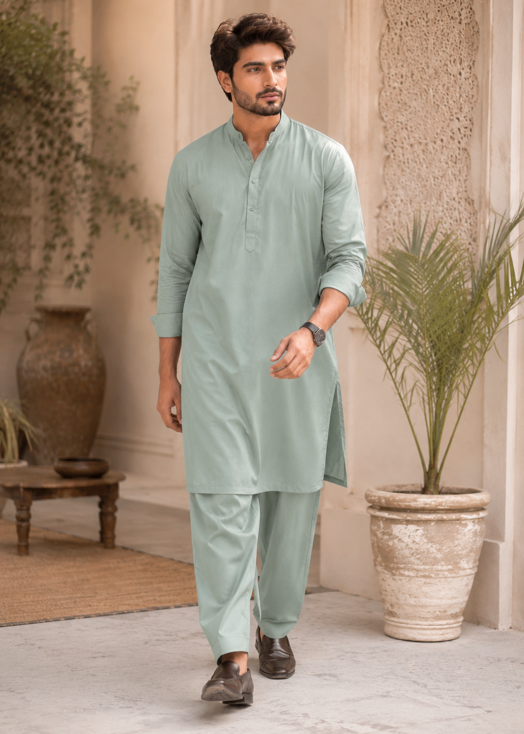 cotton Unstitched in Emerald green