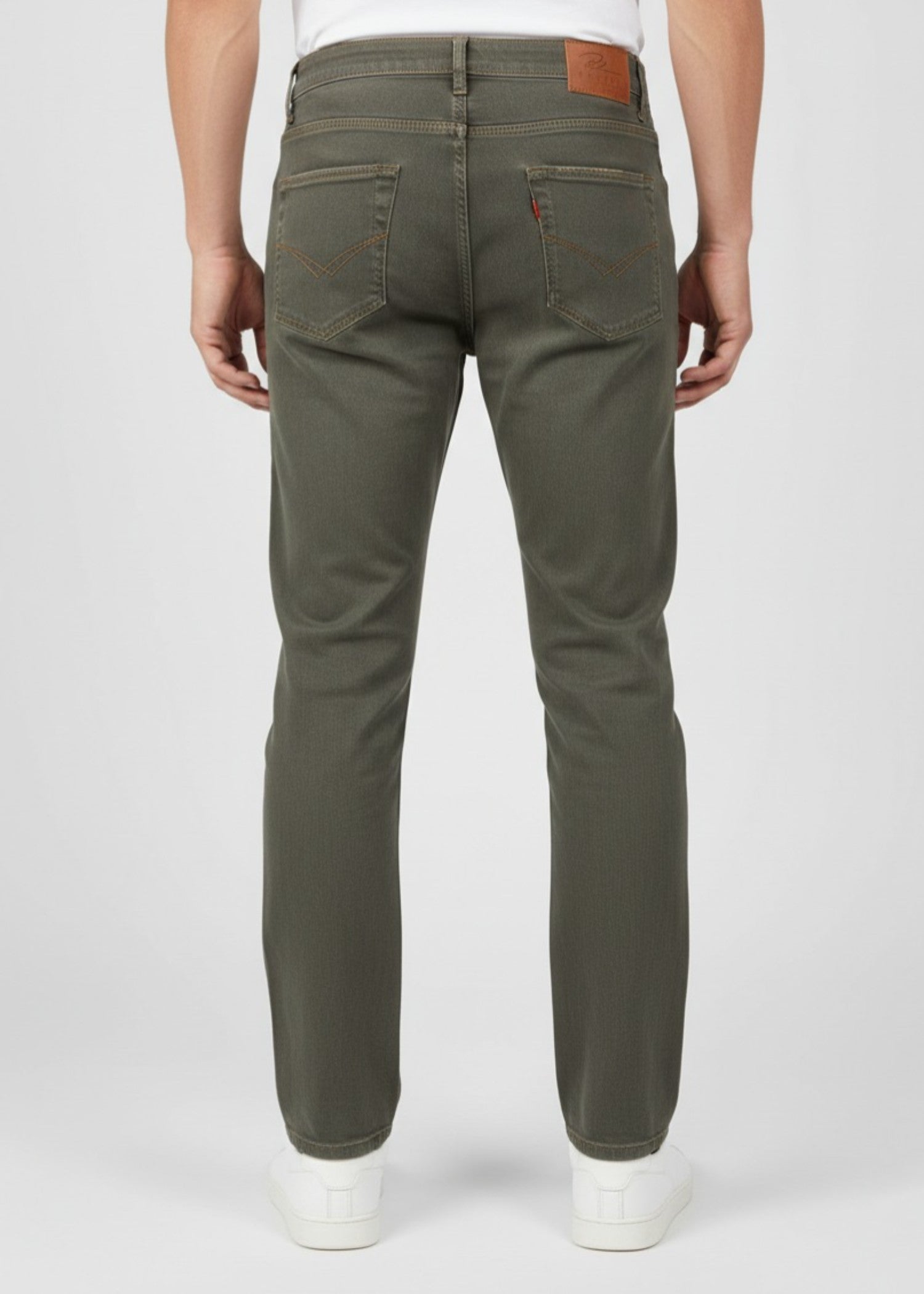 polycotton Jeans in Olive green