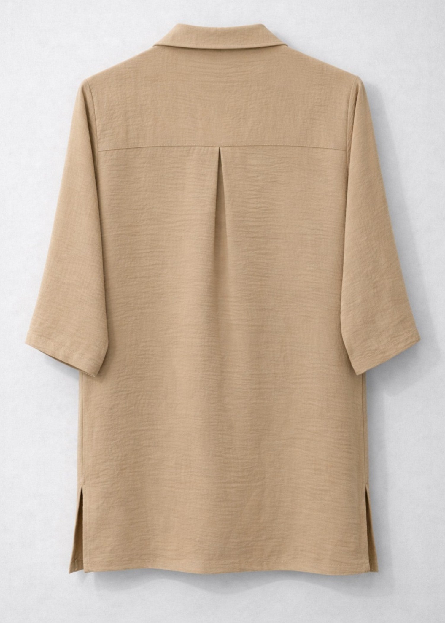 seersucker Top in Beige