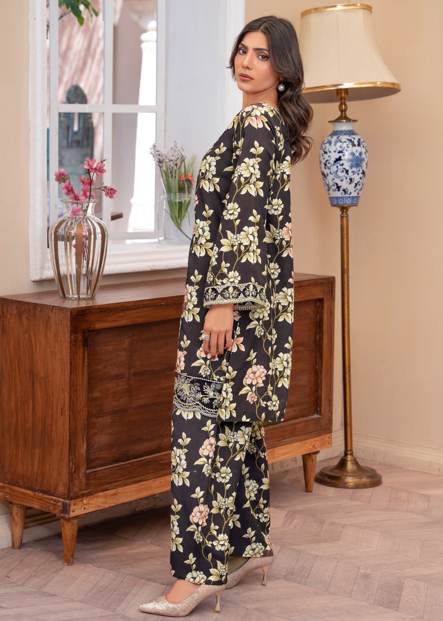 poly lawn Co Ord Sets in Brunette brown