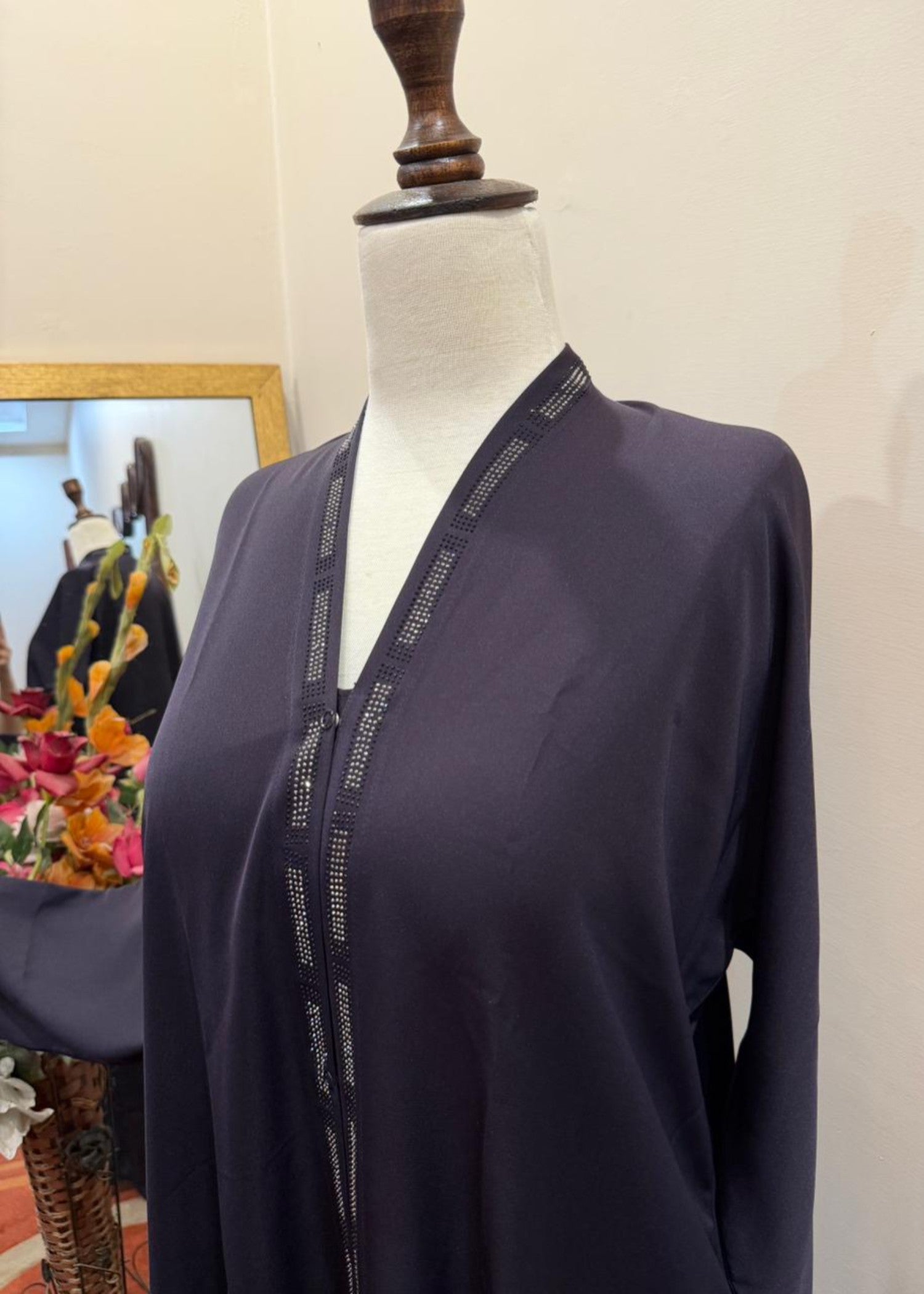 nidha Abaya in Deep purple