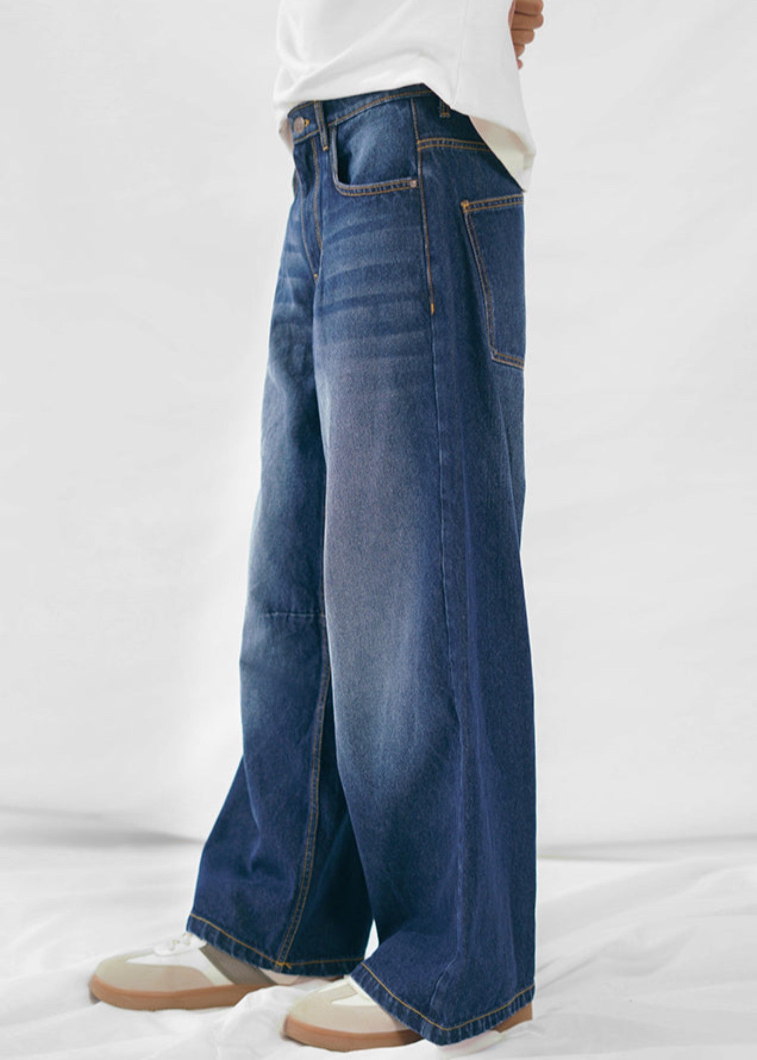 stretch denim Jeans in Dark blue