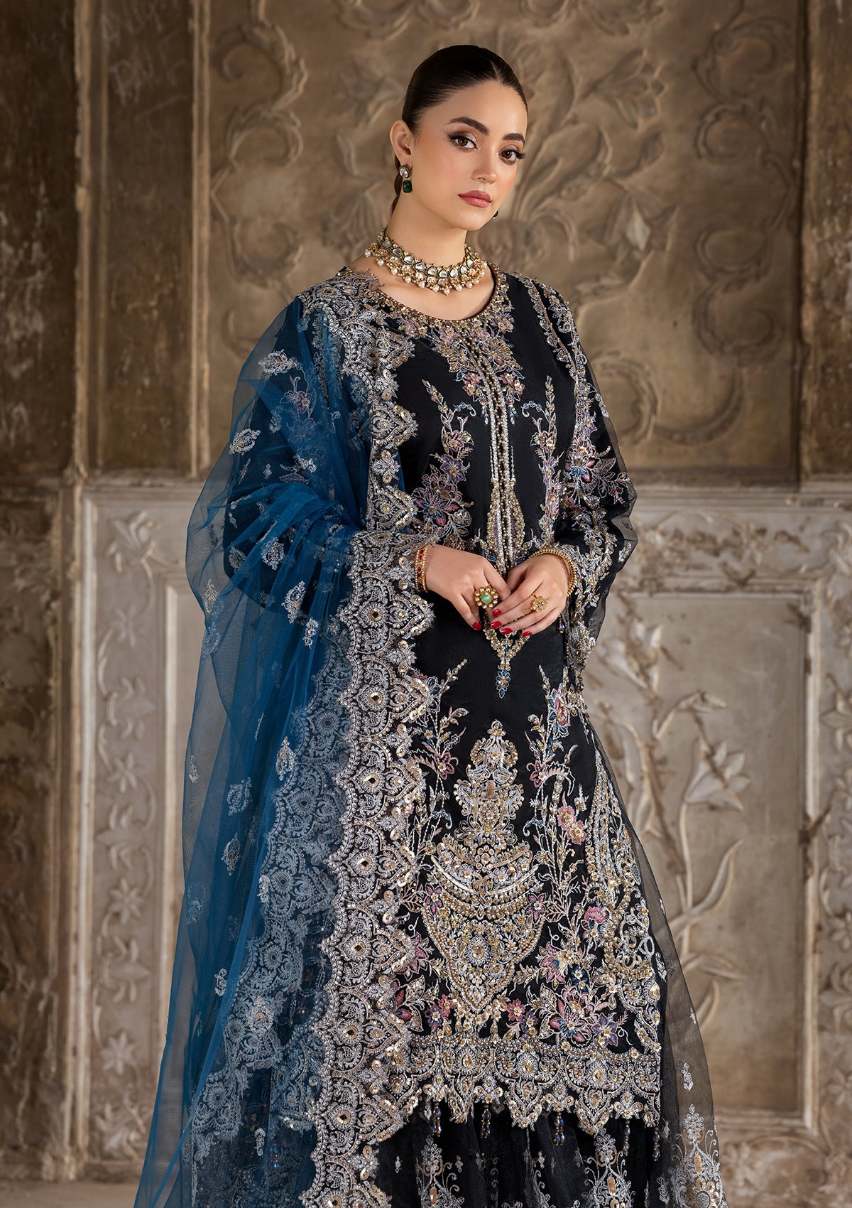 net Sharara in Black