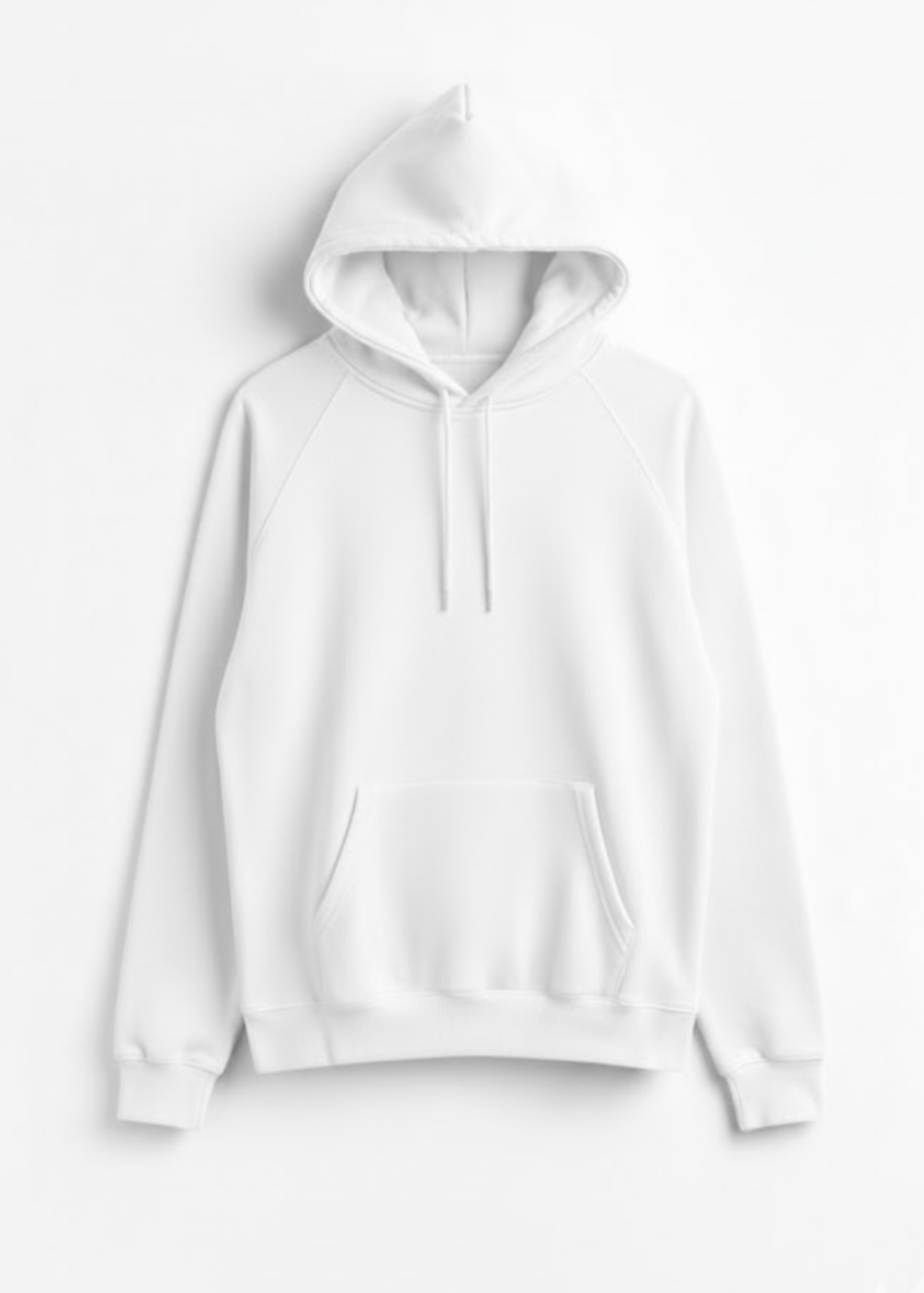 fleece Hoodie in White
