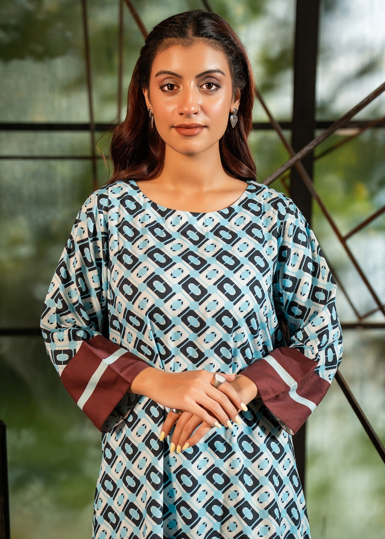 pure viscose Co Ord Sets in Light blue, jet black, rustic brown