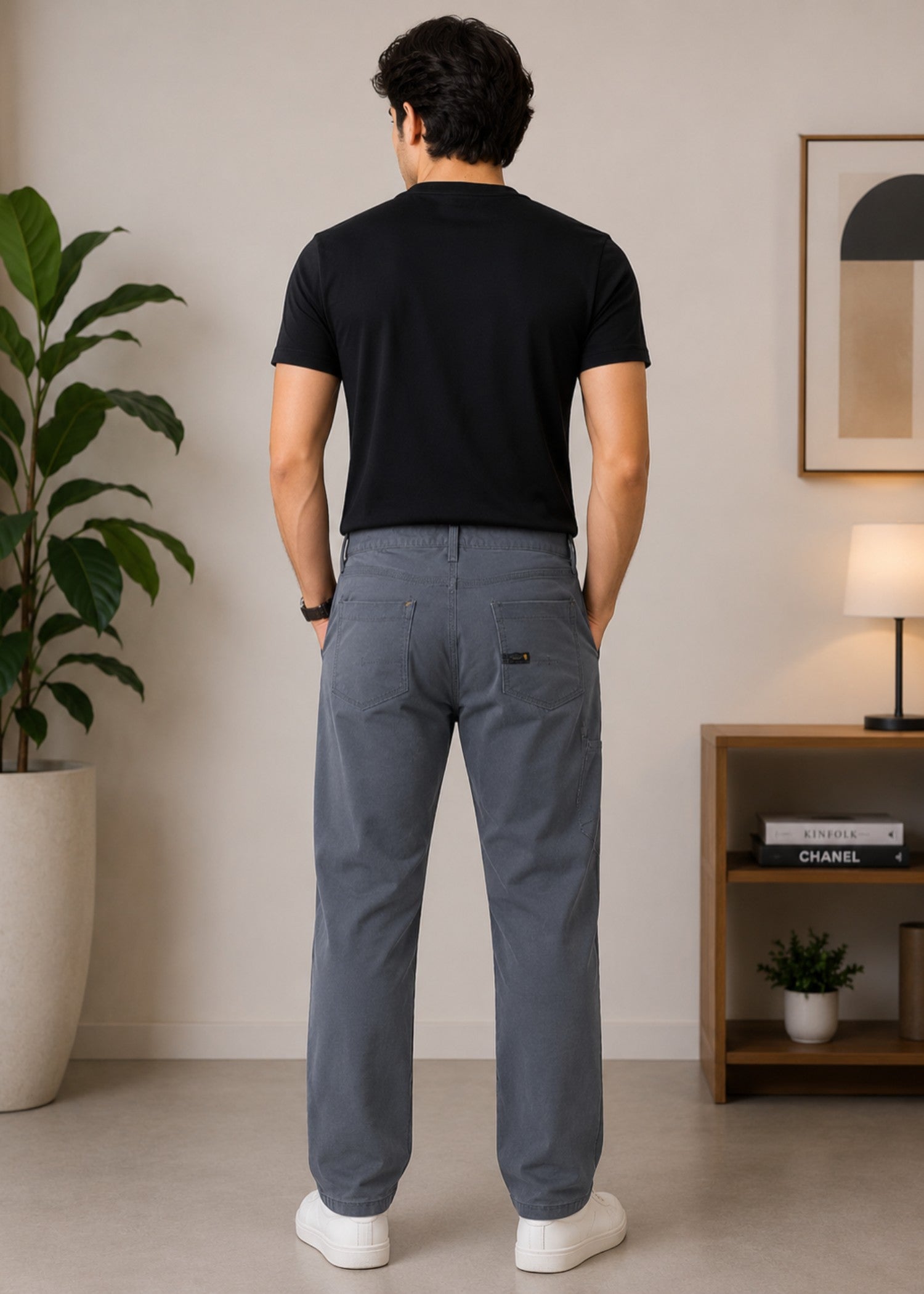 cotton Jeans in Graphite