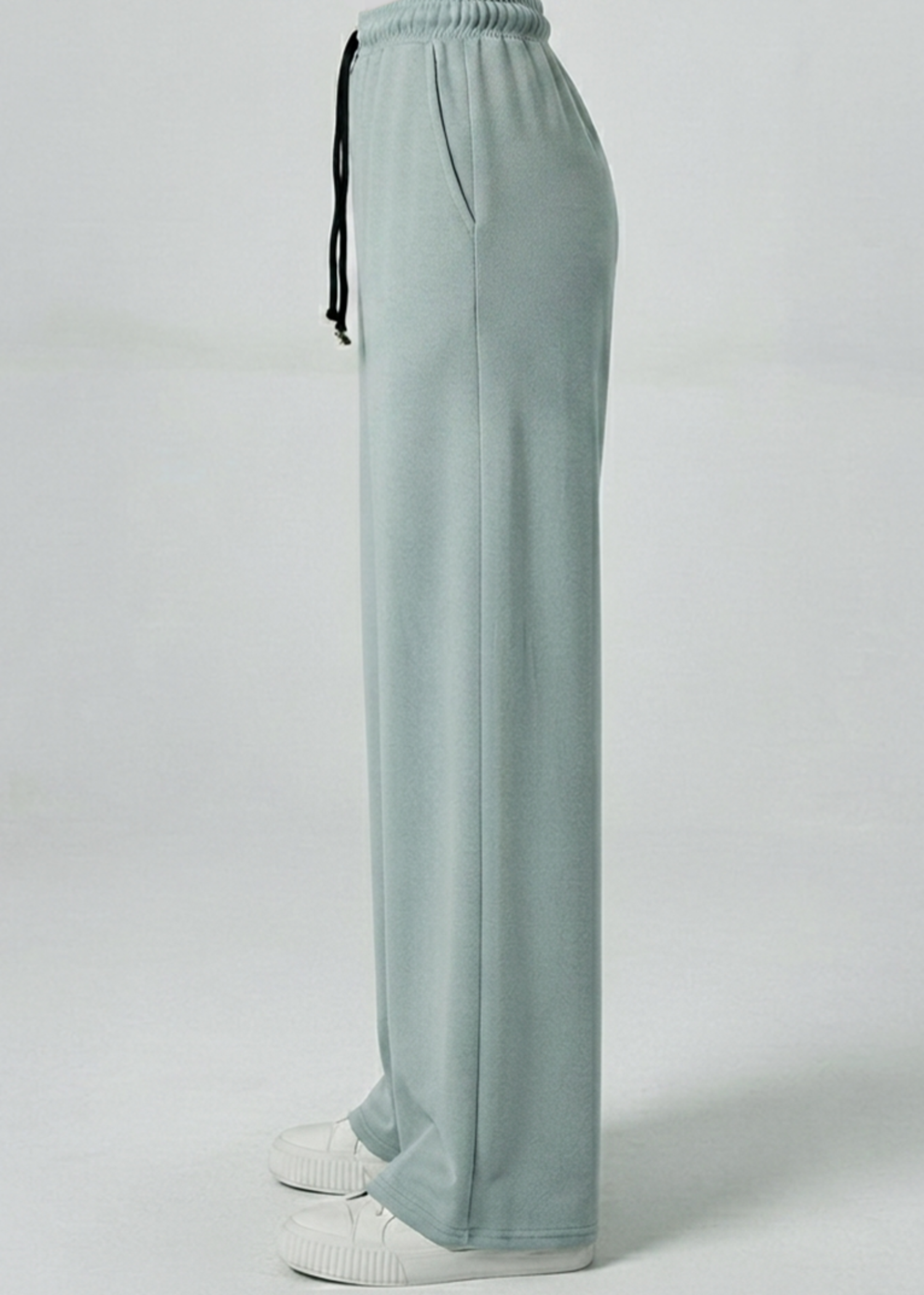 cotton Trousers in Ice blue