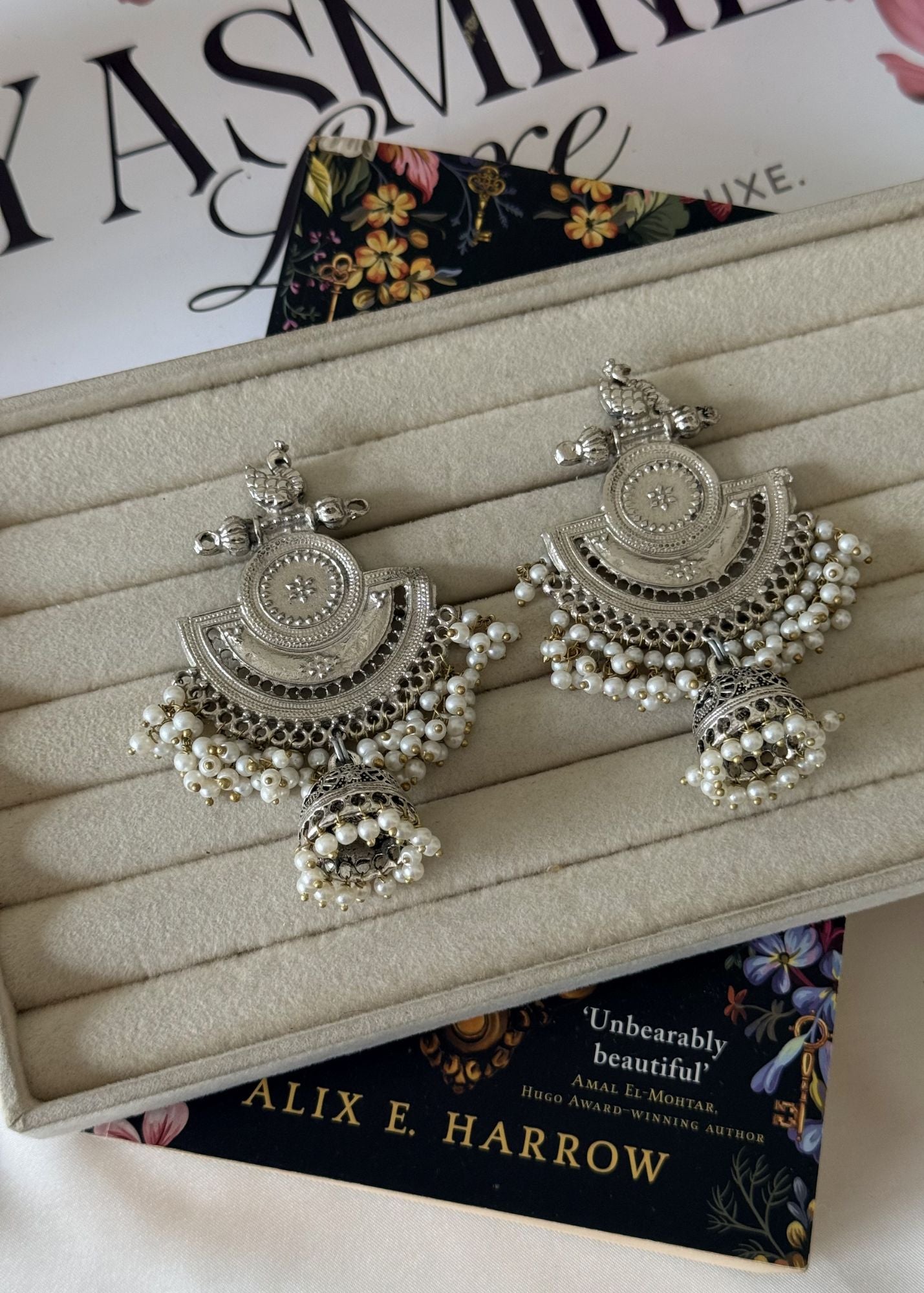 Earrings in Silver Color by - Trendy Women Earrings OIO4781