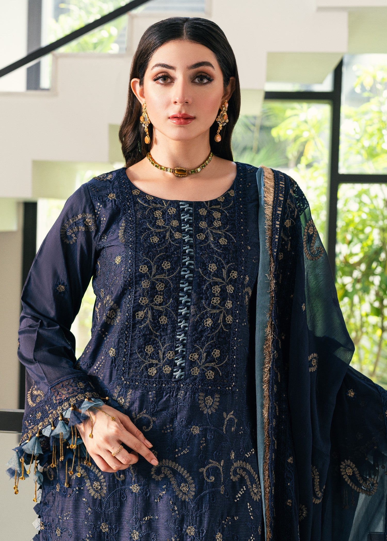 cotton Unstitched in Moonlight blue
