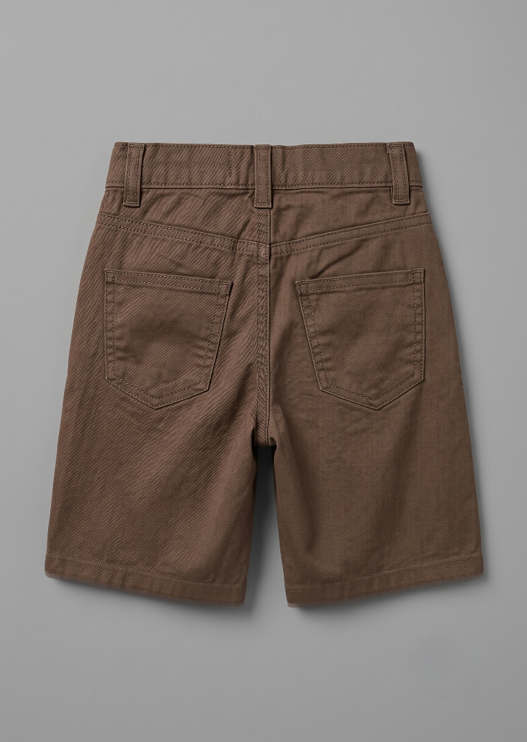 cotton Shorts in Brown