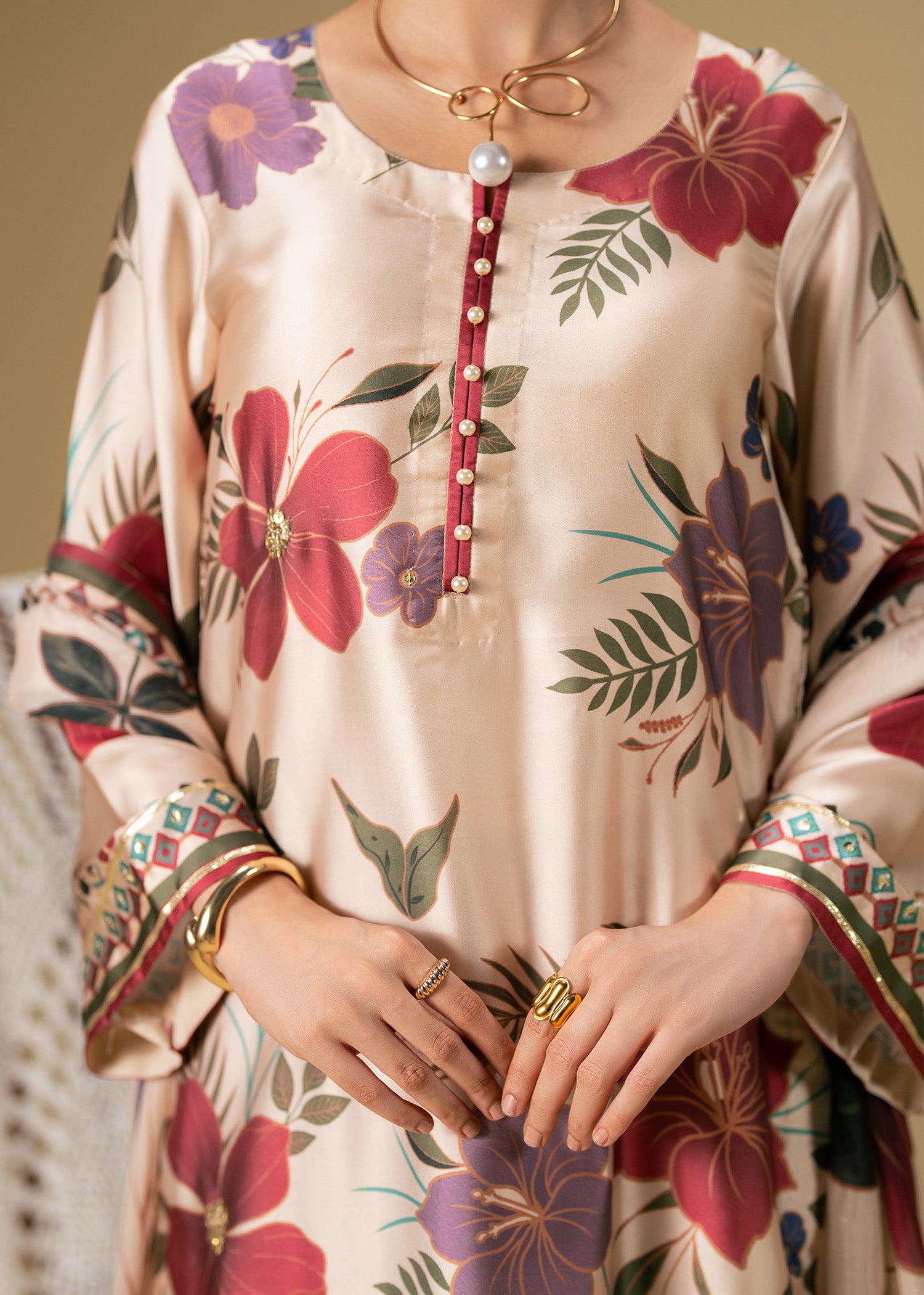 charmuse/shamooz Kurta Set in Beige