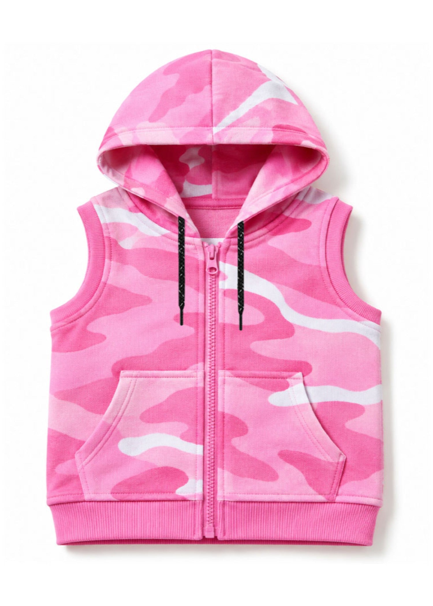 fleece Hoodie in Bubblegum pink, pink