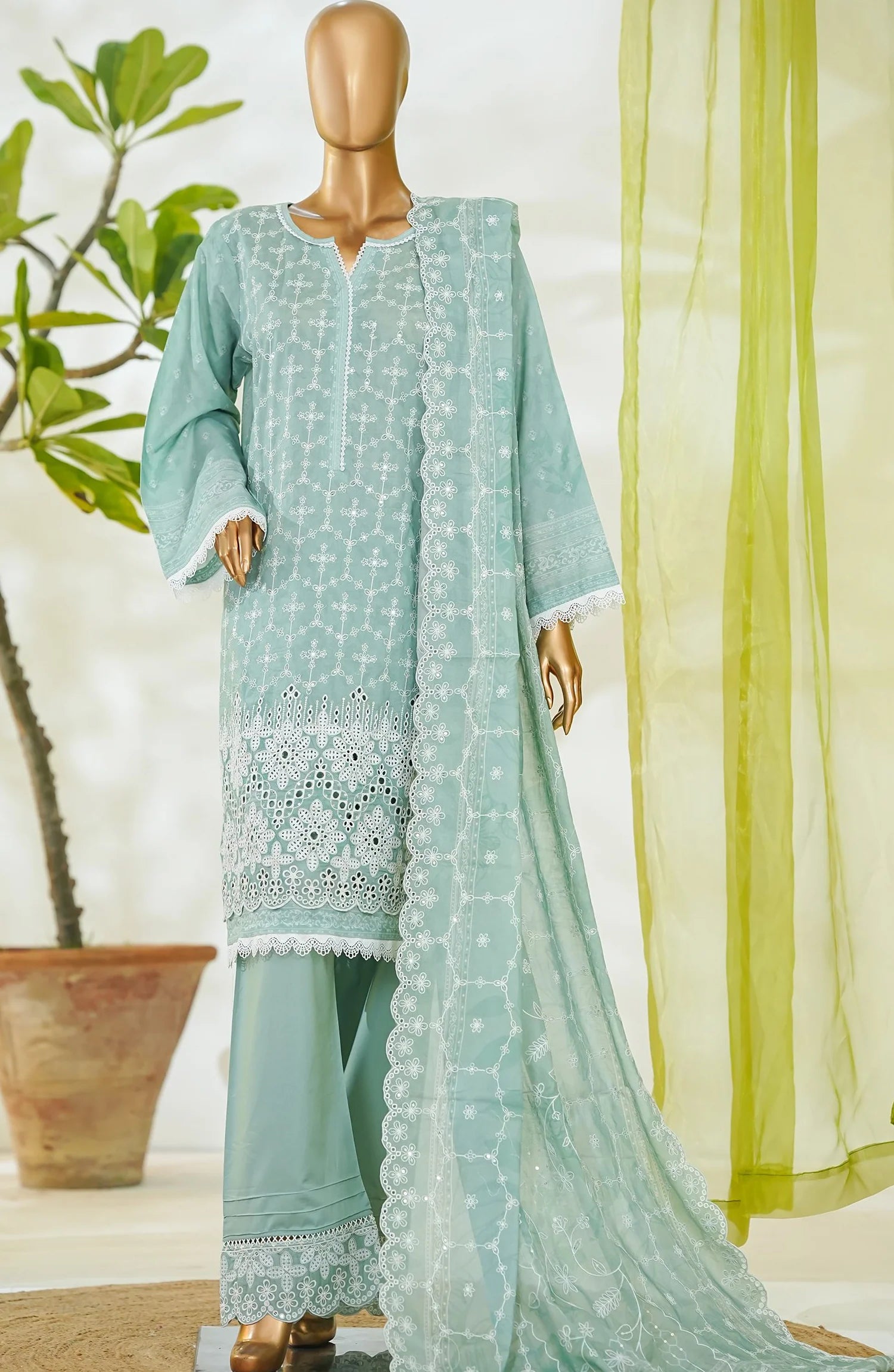 RTW White & White Embroidered Lawn – 7