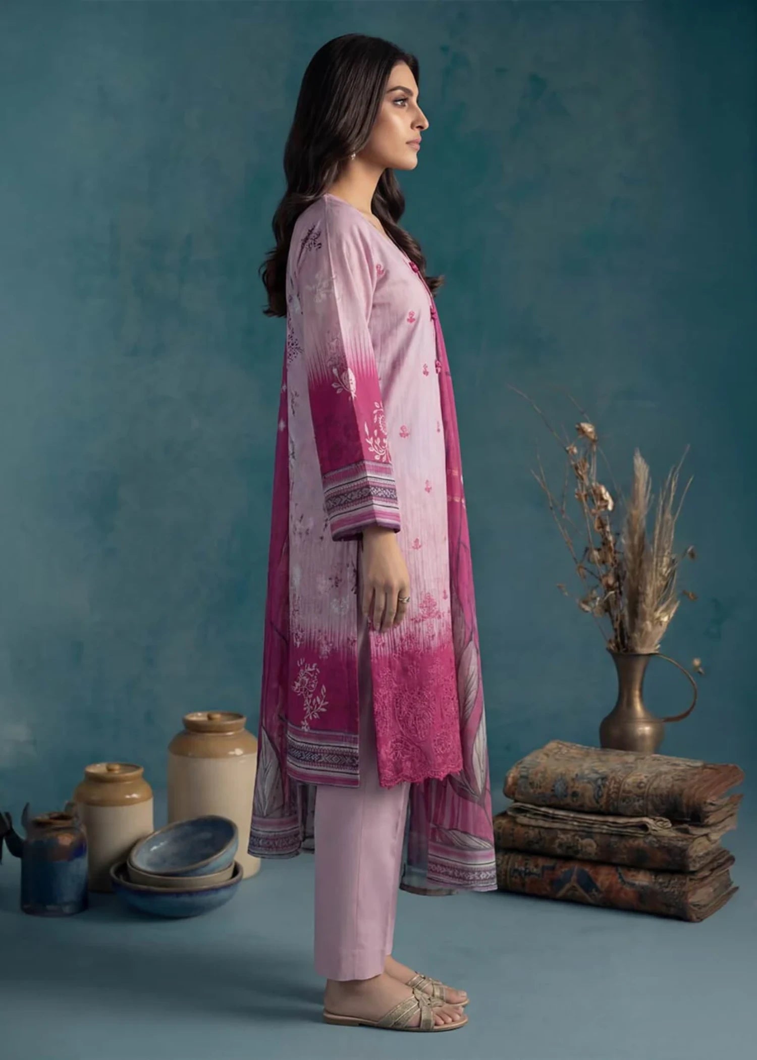 lawn Unstitched in Blush