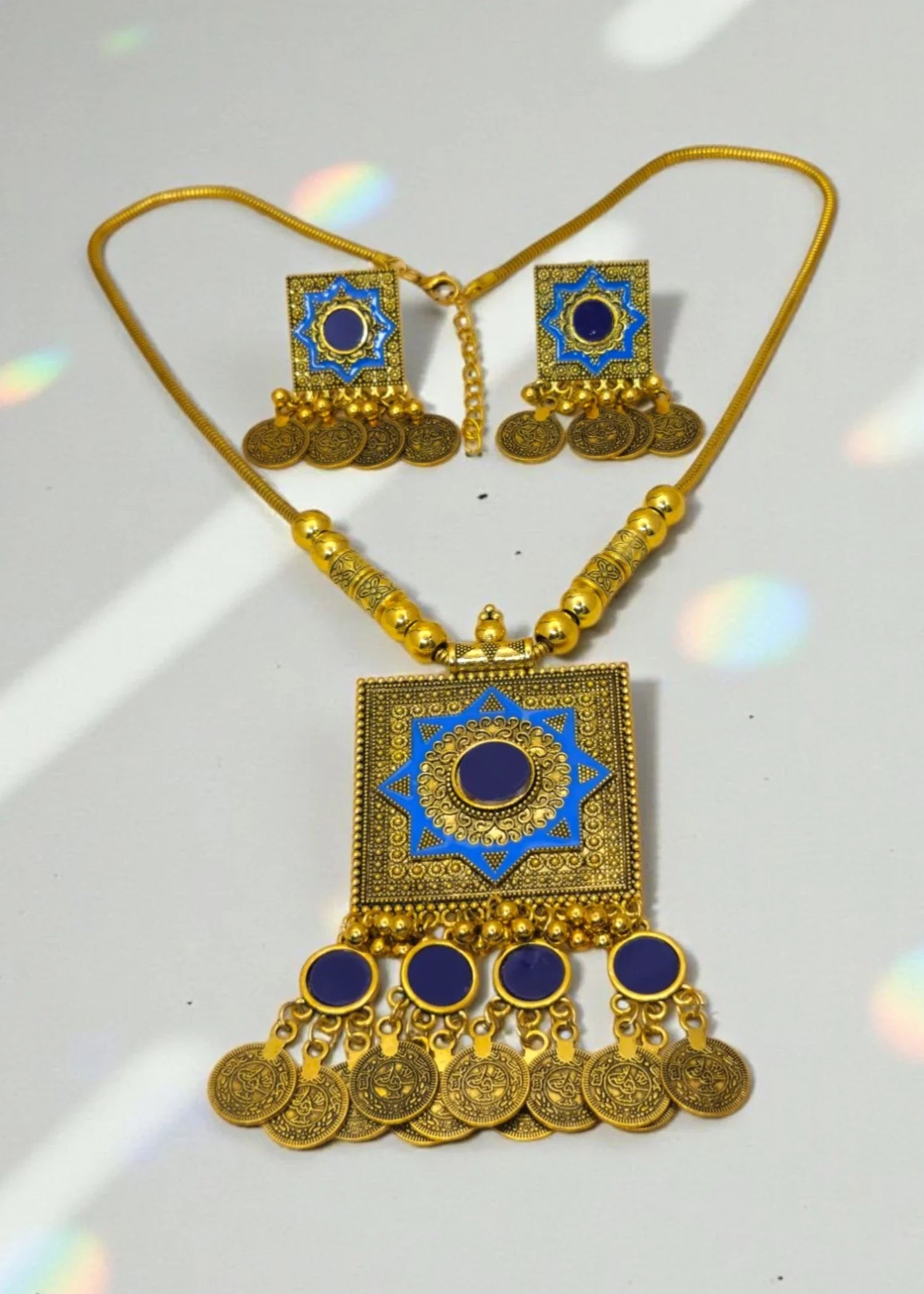 Jewelry Set in Blue Color by - Trendy Women Jewelry Set AFT3631