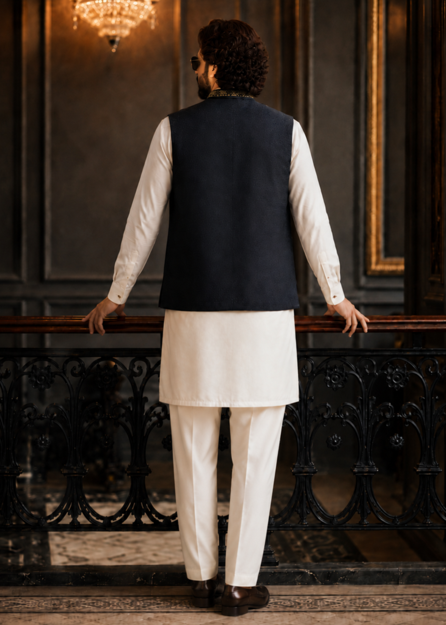 suiting Waistcoat in Black