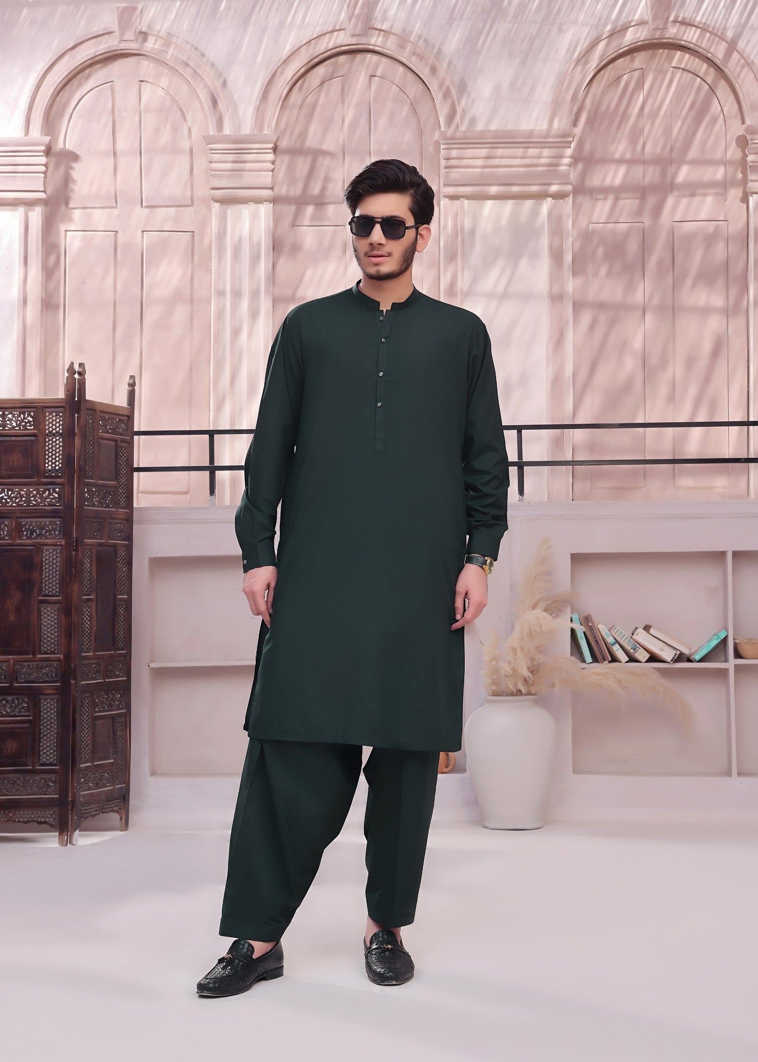 suiting Waistcoat in Dark green by The Great Masters (TGM)
