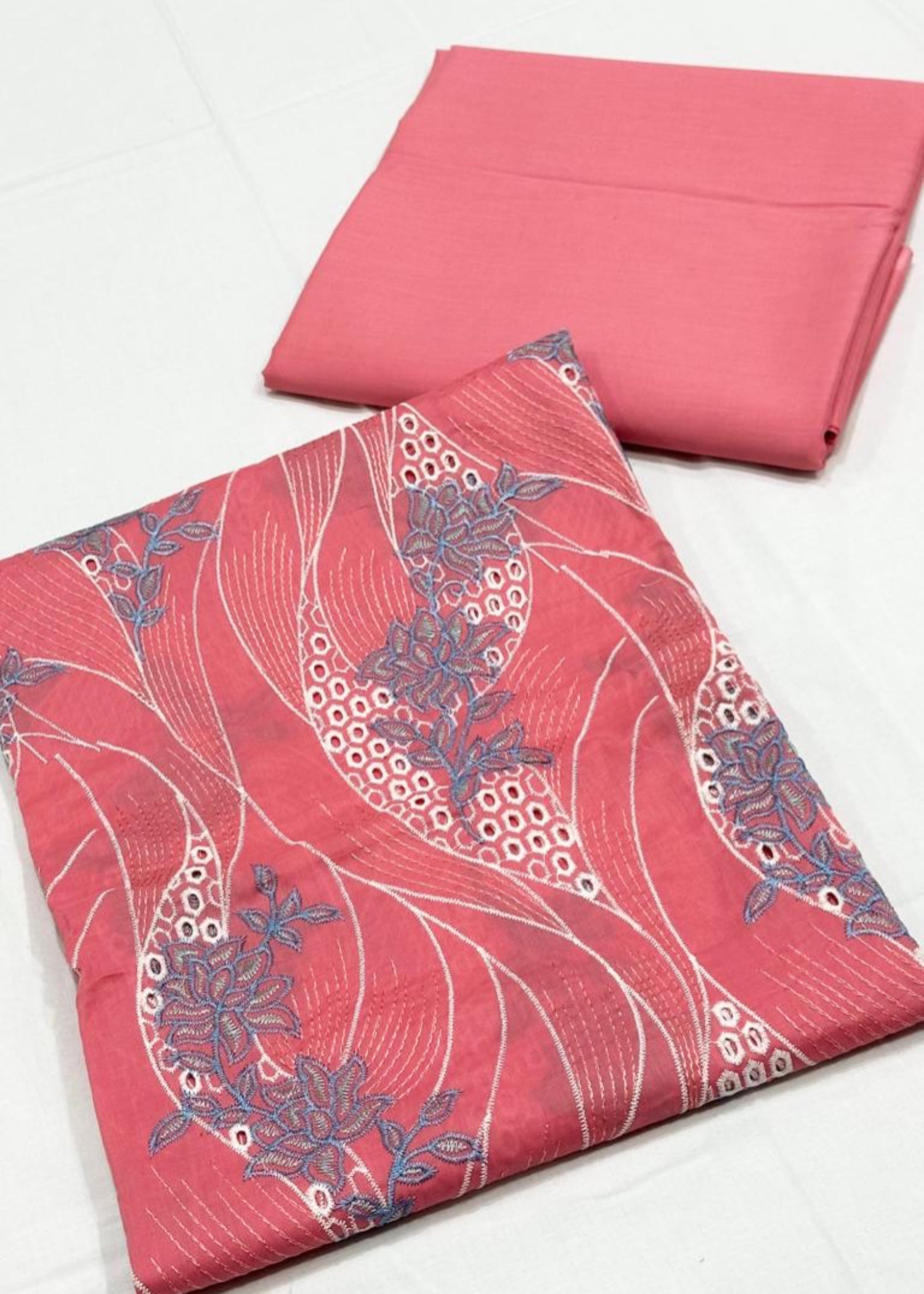 lawn Unstitched in Watermelon pink