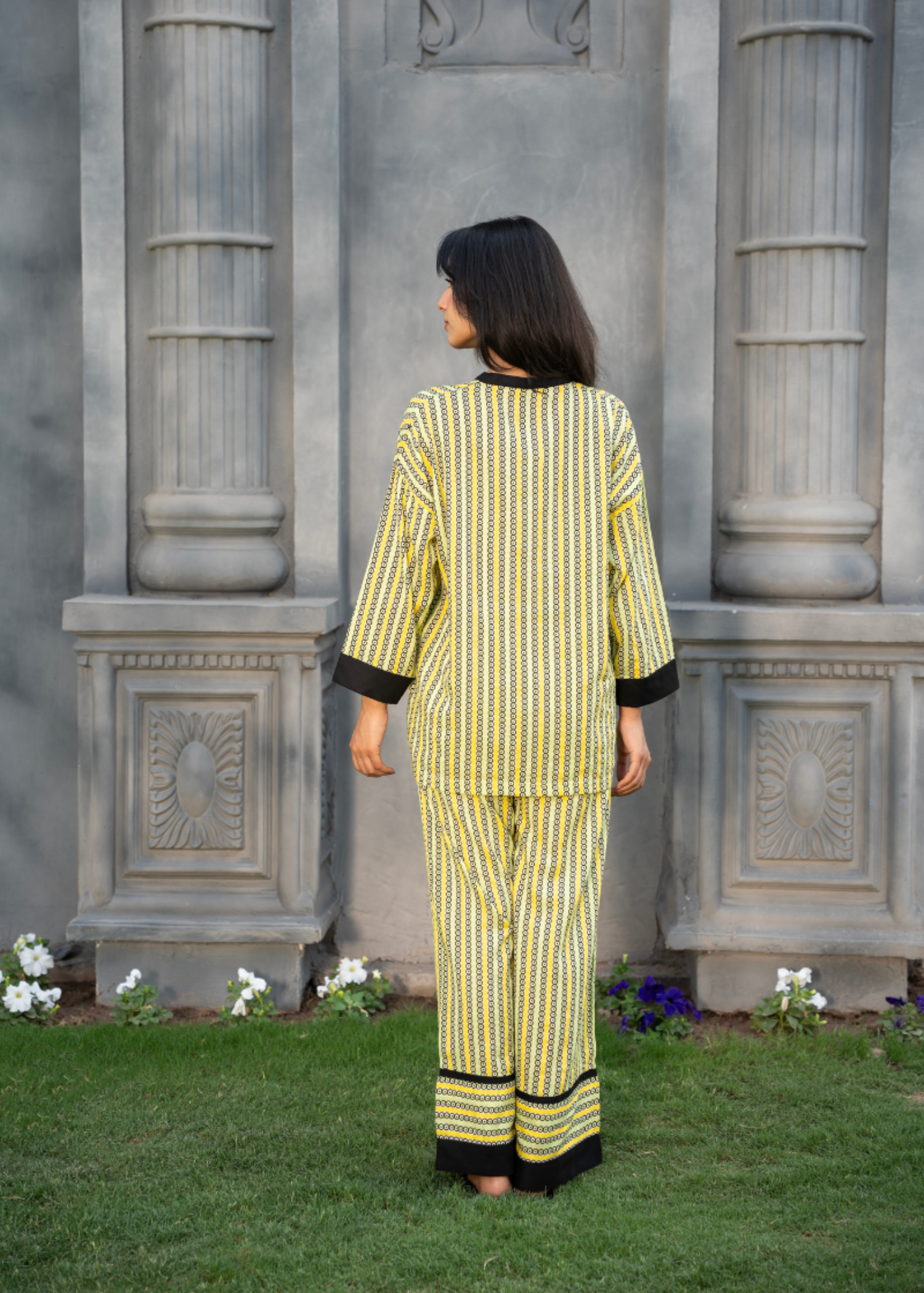 lawn Co ord Sets in Lemon