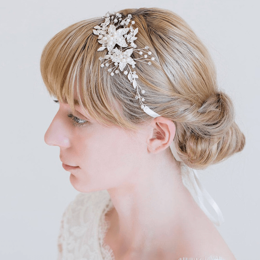 Gold and Silver Rhinestone Alloy Handmade Headwear