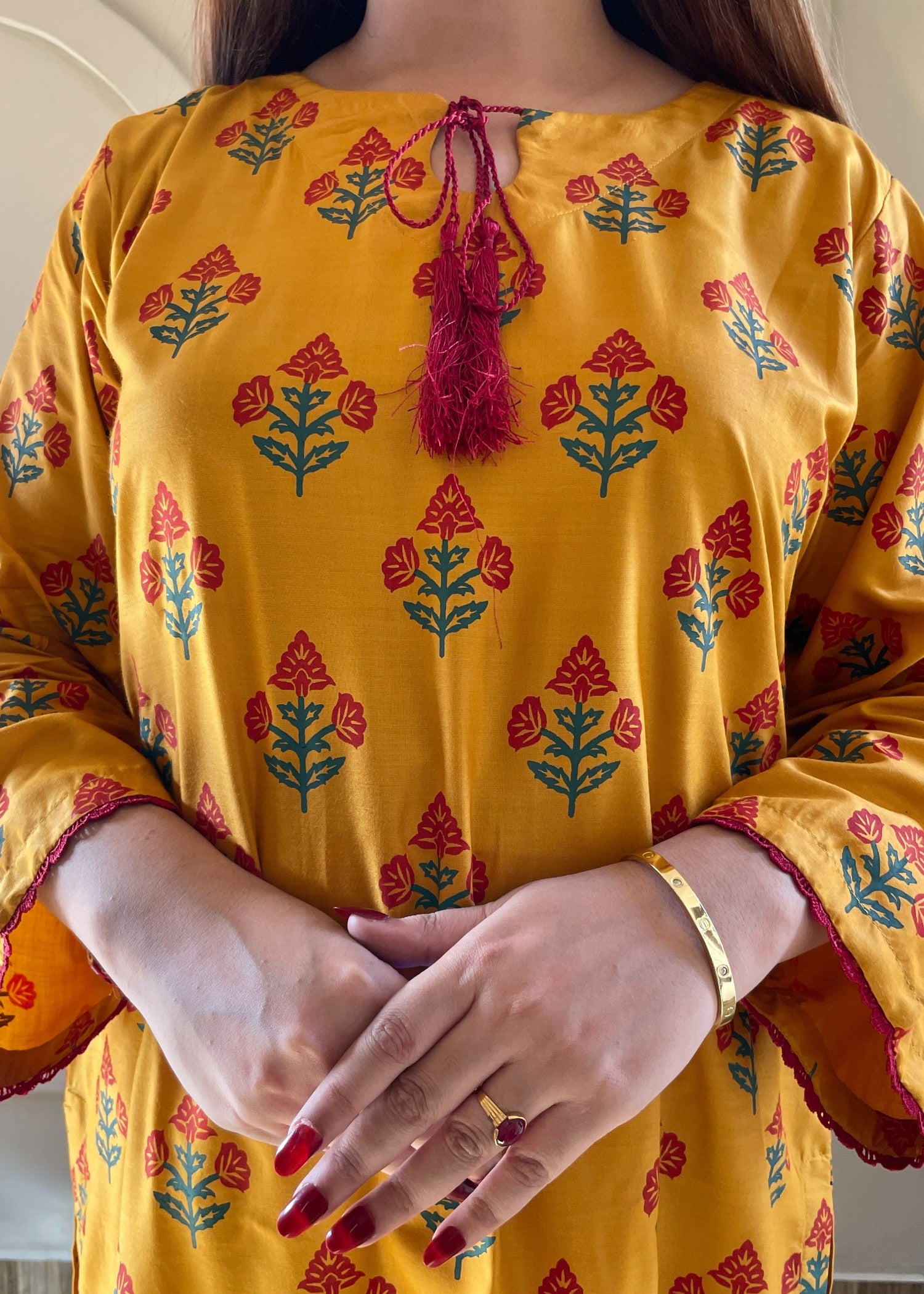 arabic lawn Co Ord Sets in Honey