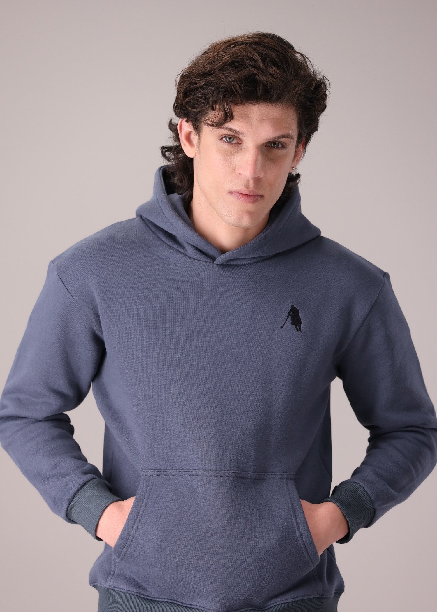 fleece Hoodie in Grey
