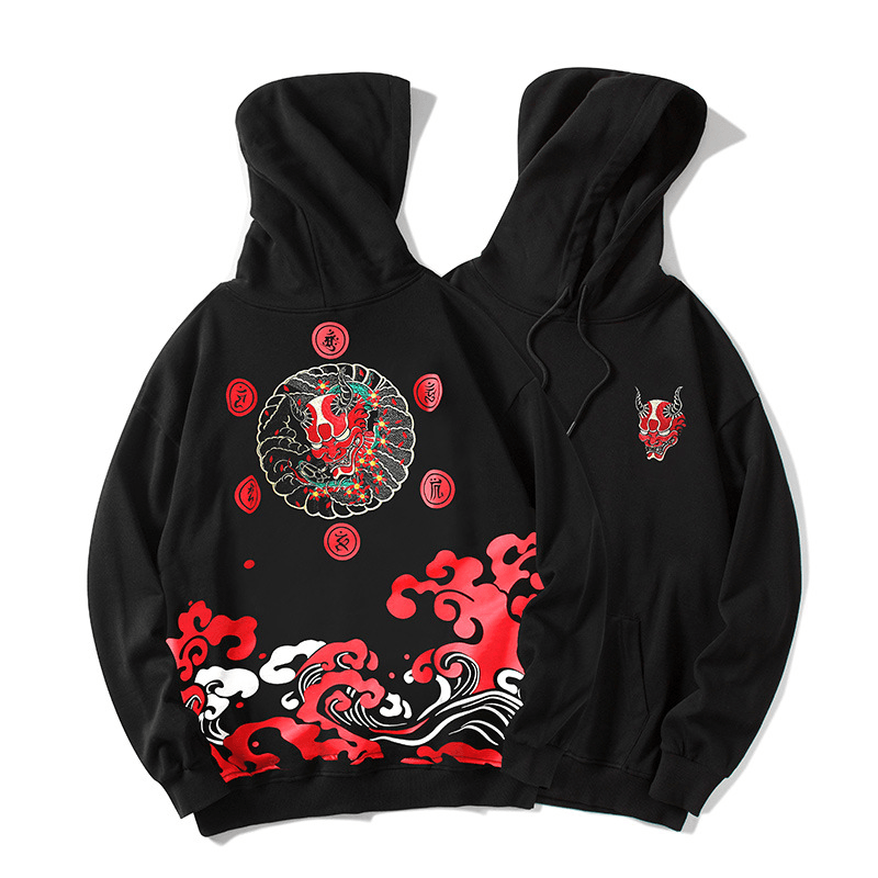 Hip-Hop Loose plus Size Pullover Hoodie Sweater