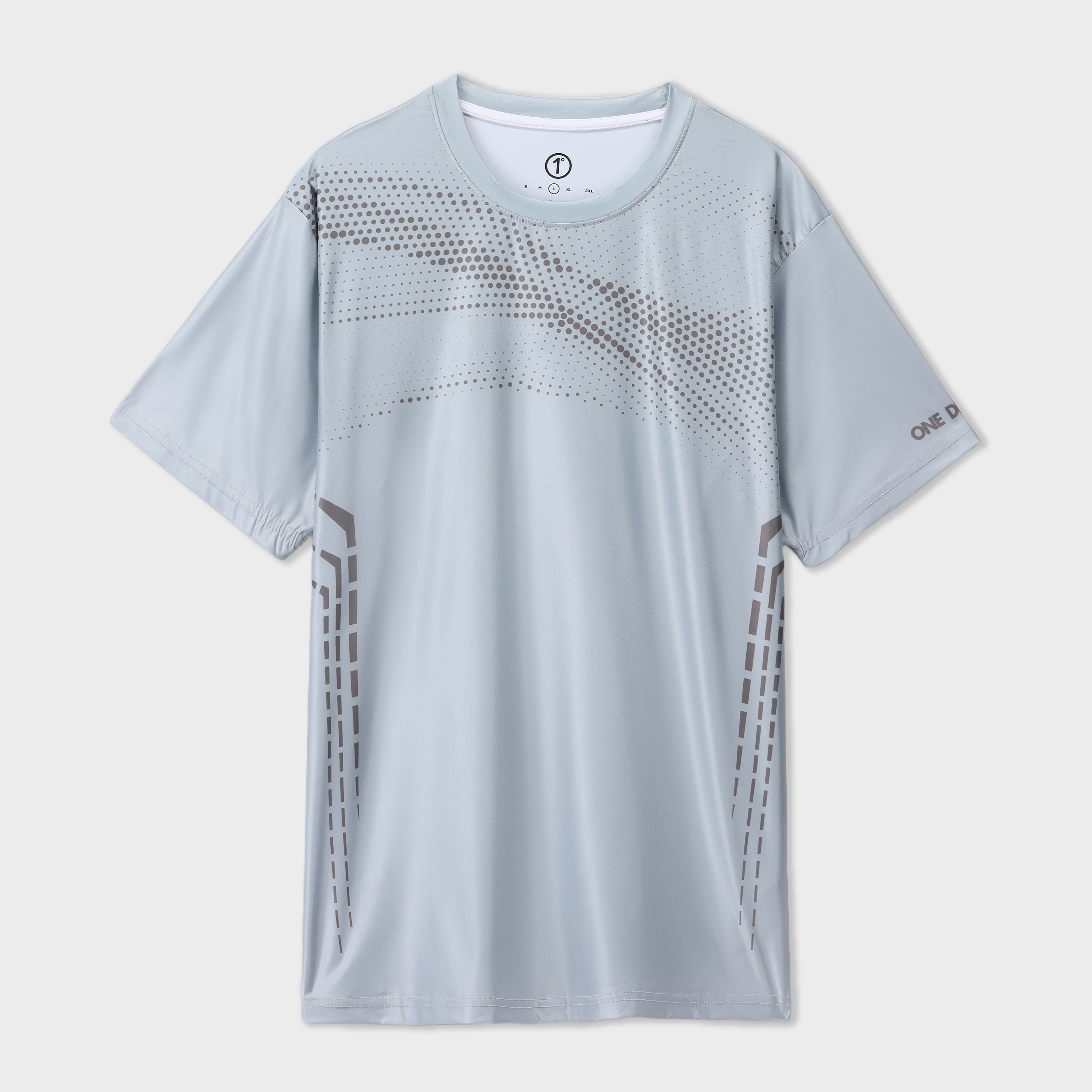 twill cotton T Shirt in Slate grey