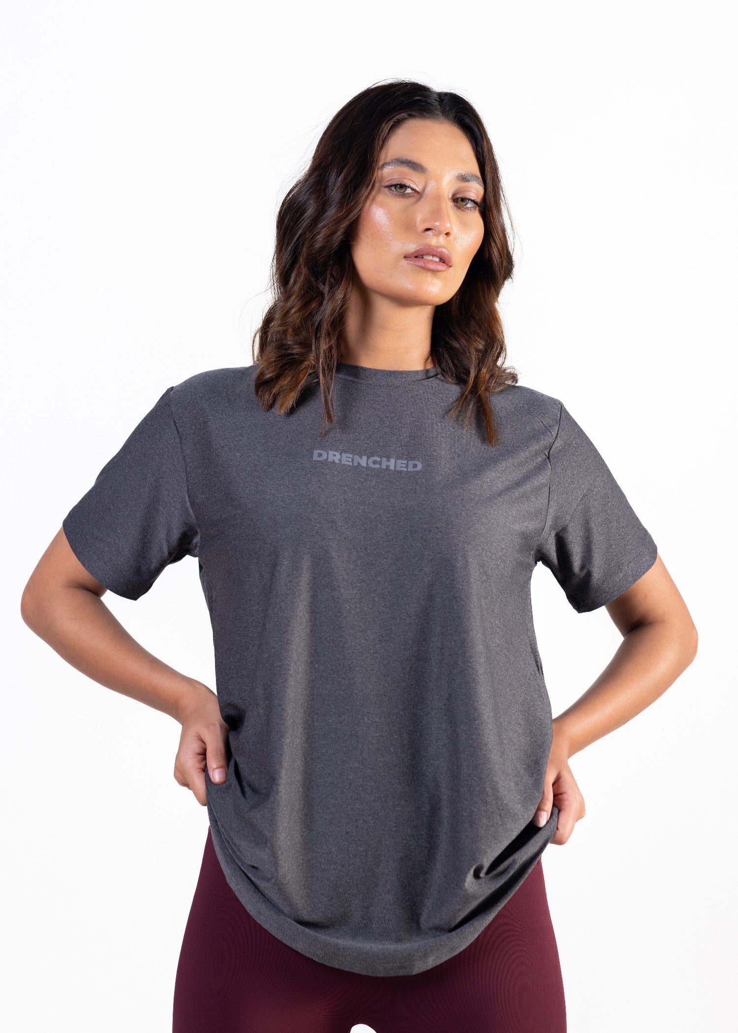 polyester nylon T Shirt in Grey