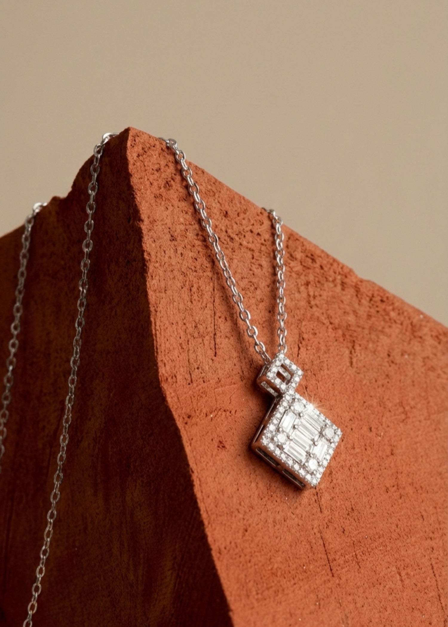 Necklace in Silver Color by - Trendy Women Necklace UUD9861