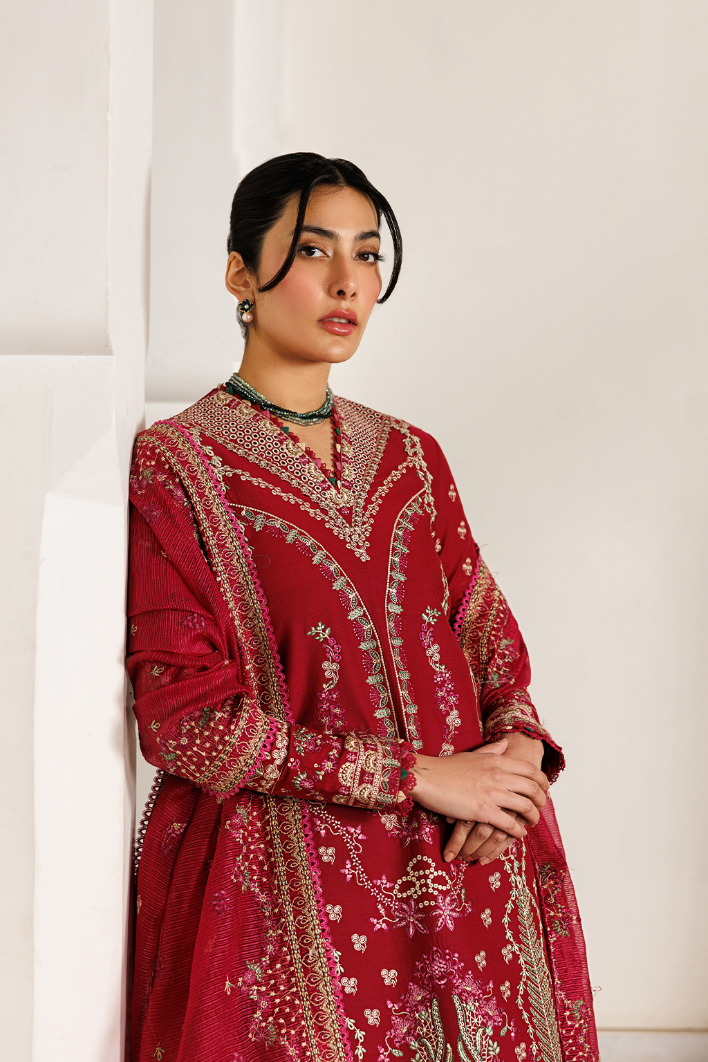 Mirabelle Festive Luxury Lawn – GARDENIA GLOW