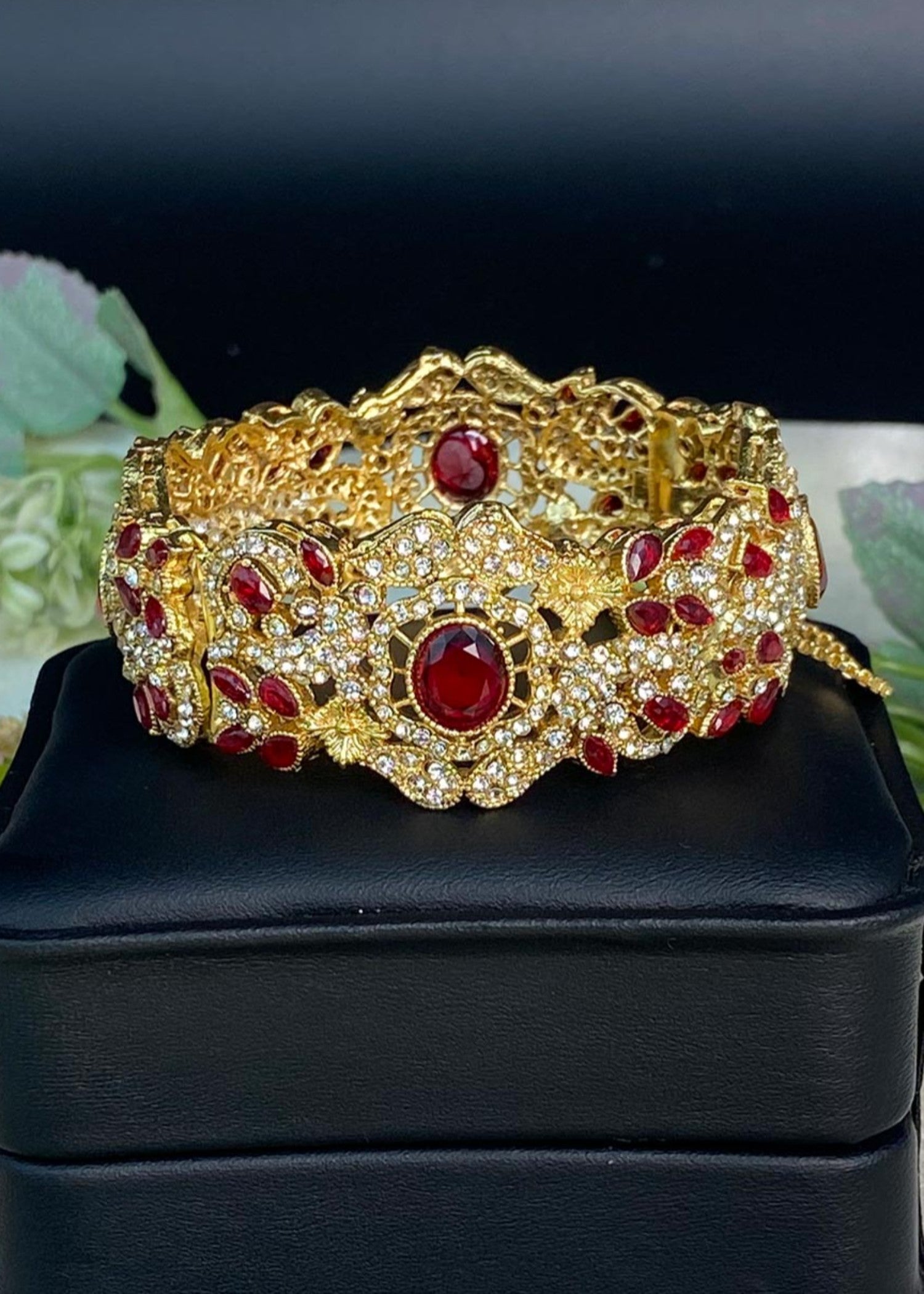 Bangles in Ruby red Color by - Trendy Women Bangles VXW2936