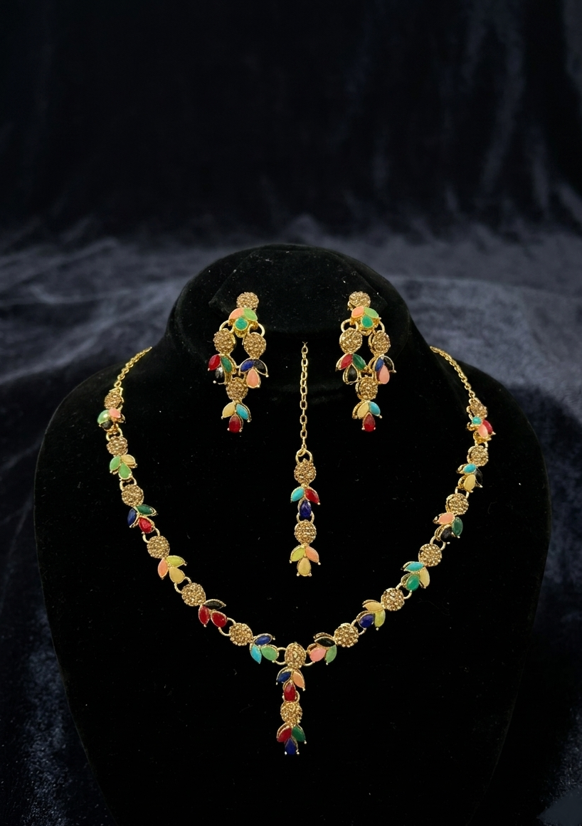 Jewelry Set in Multi Color by - Trendy Women Jewelry Set XYX1765