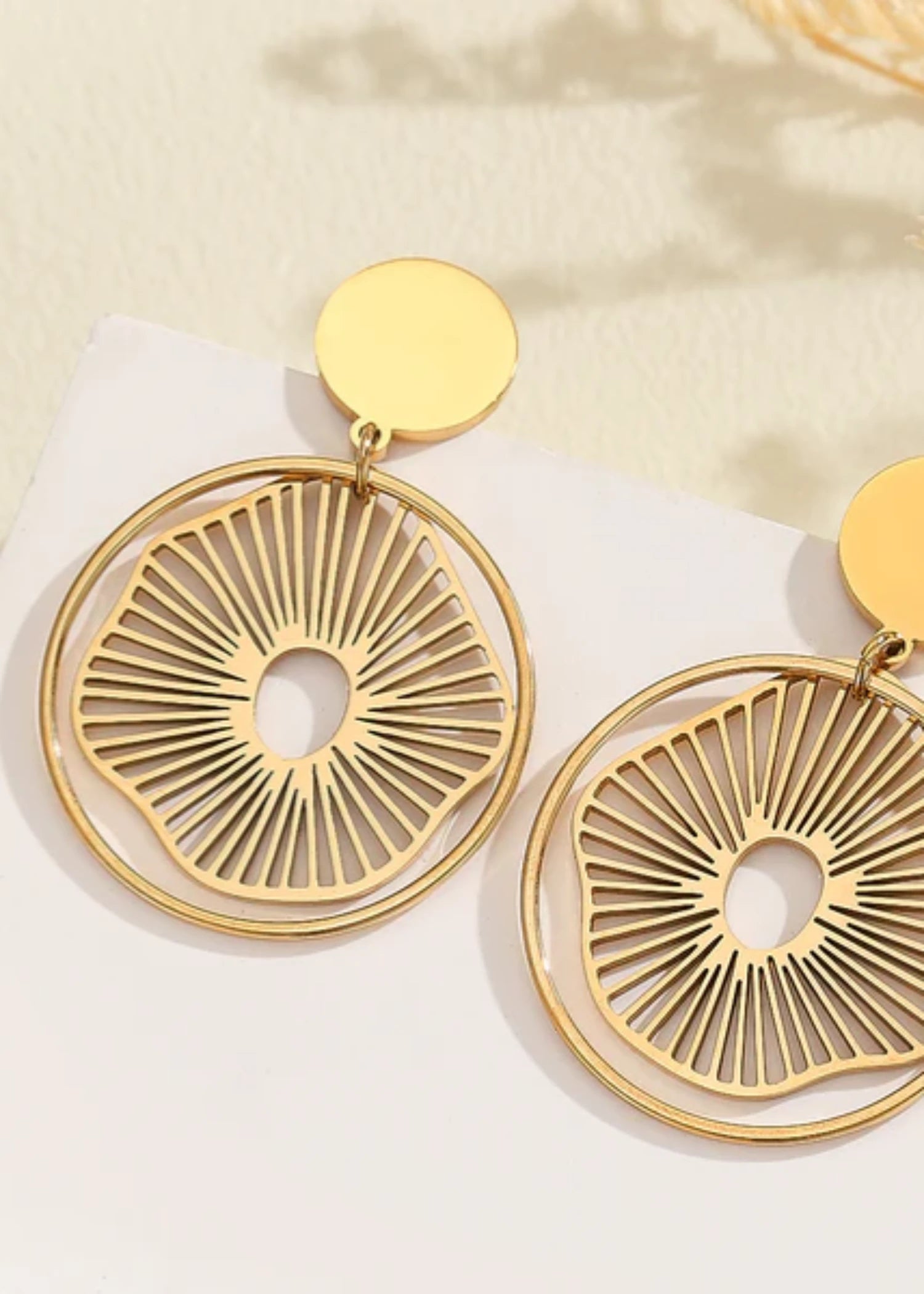 Earrings in Gold Color by - Trendy Women Earrings UJA5535