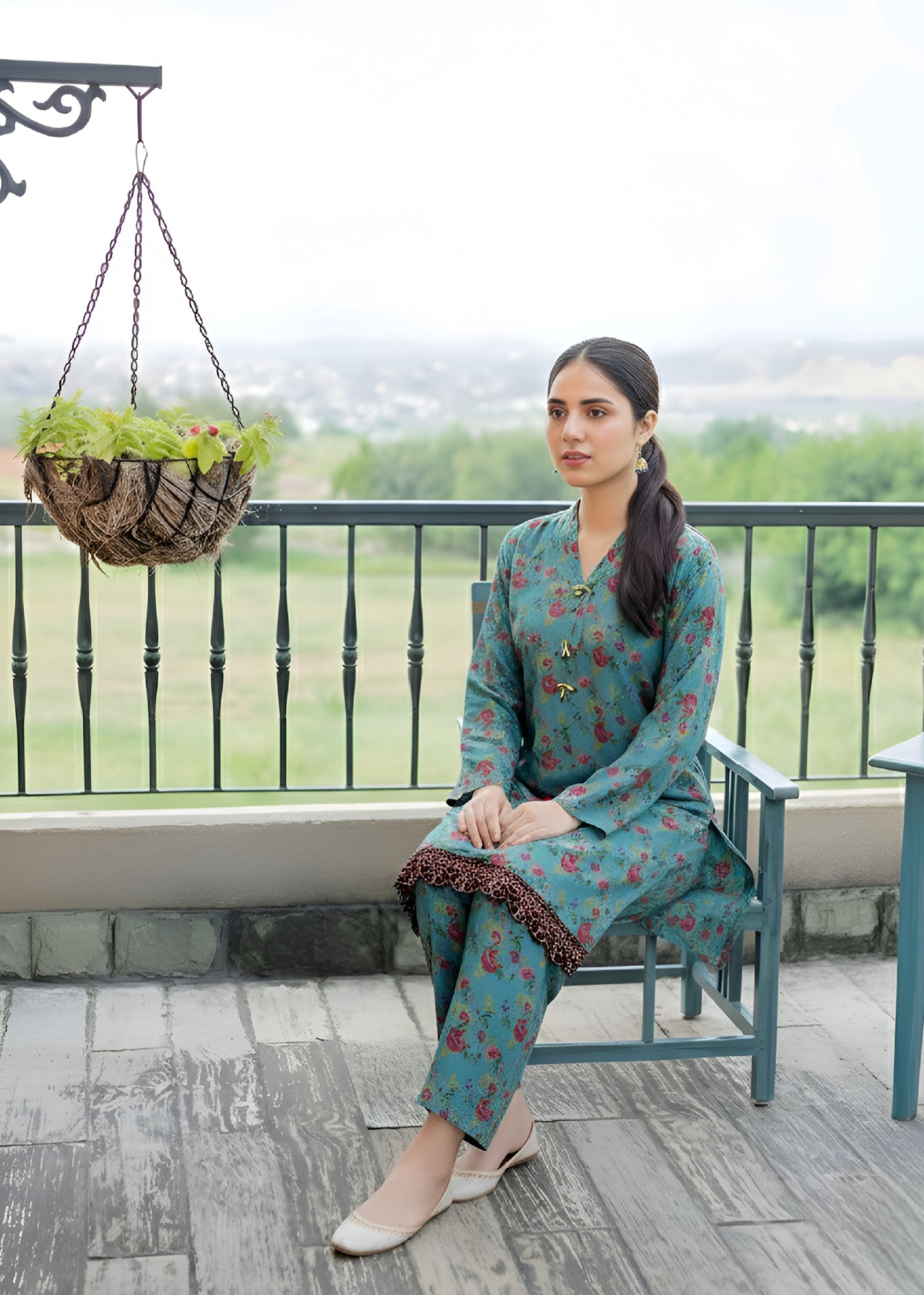 cambric Co Ord Sets in Teal