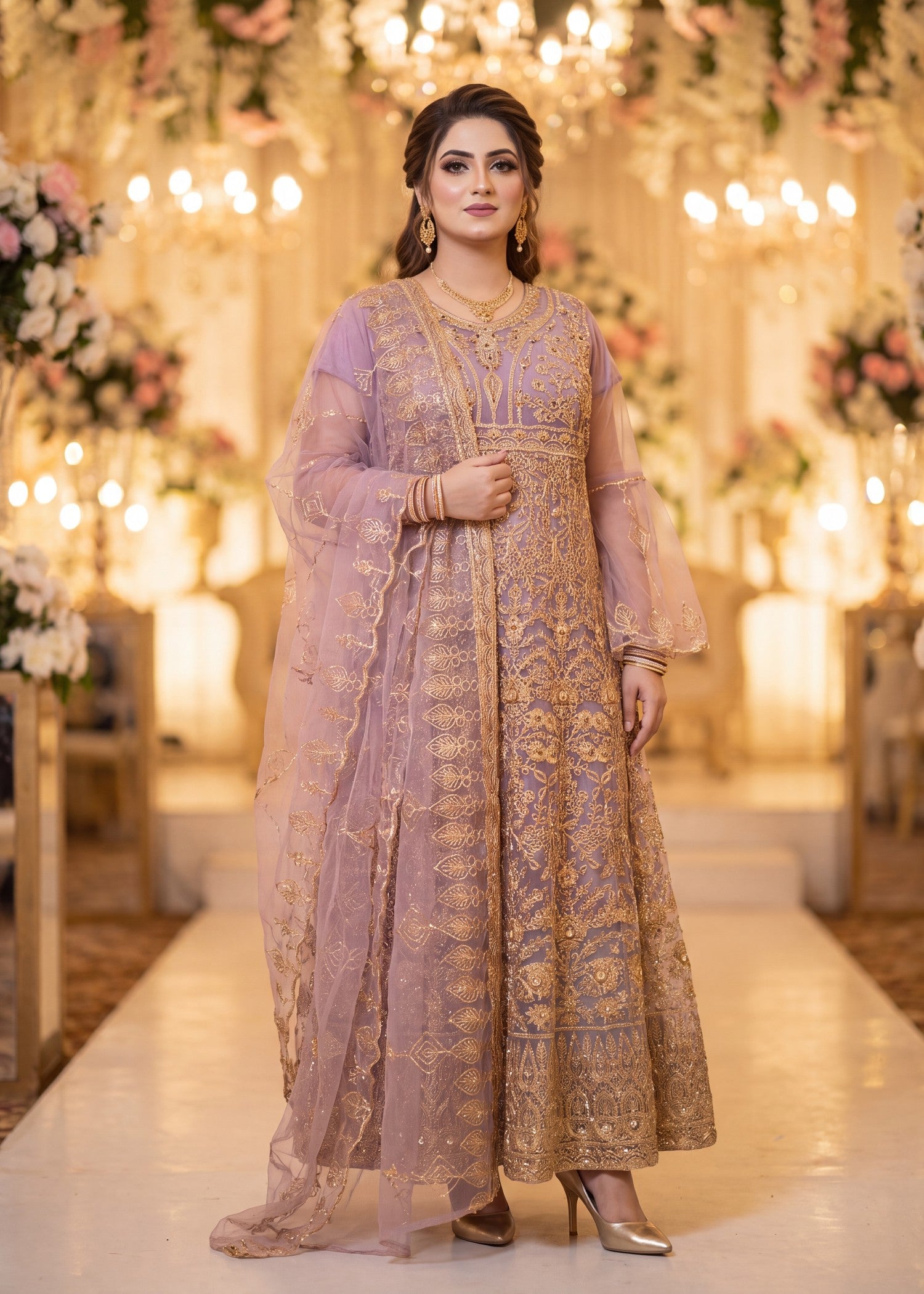 net Maxi in Mauve