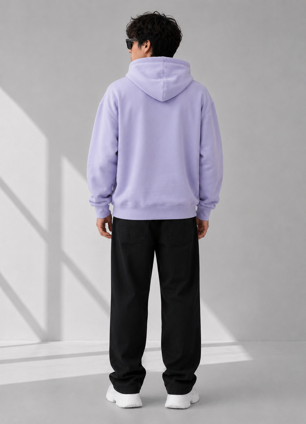 fleece Hoodie in Lavender